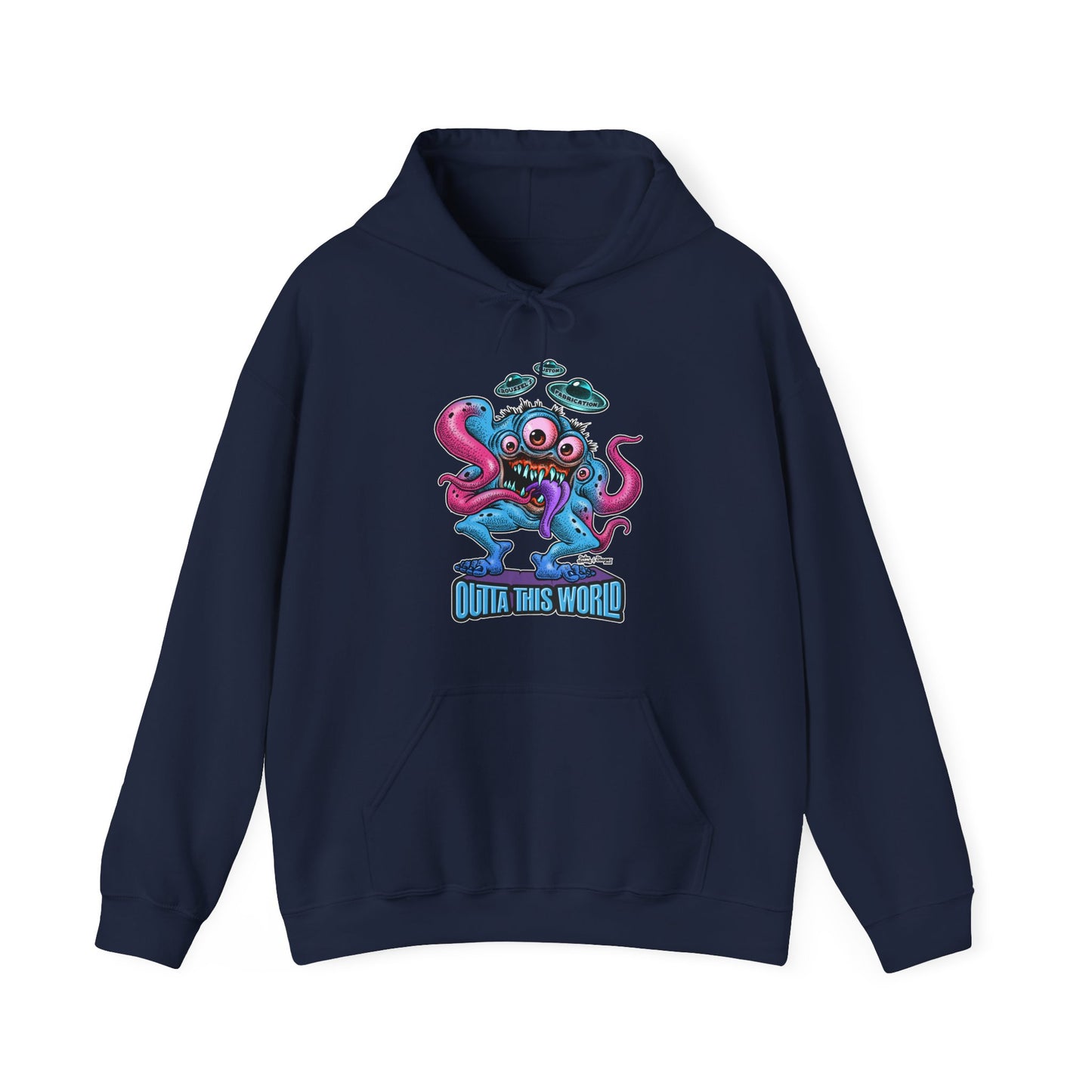 Monster Outta this World Design-Hooded Sweatshirt