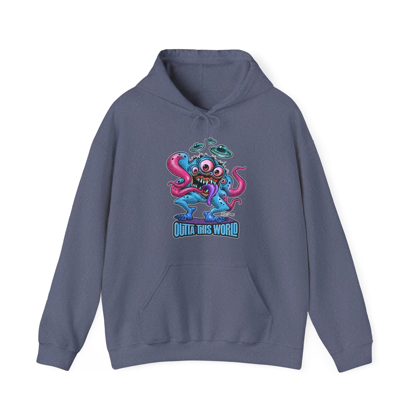 Monster Outta this World Design-Hooded Sweatshirt