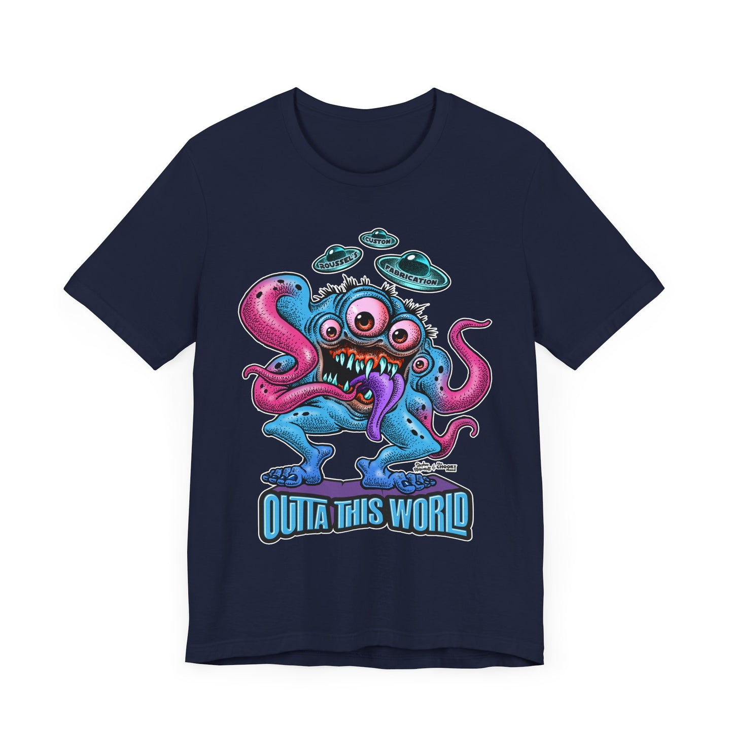 Monster Tee with Our Newest Monster Lan Roussel Bella Canvas Tee Modern Fitted T-Shirt
