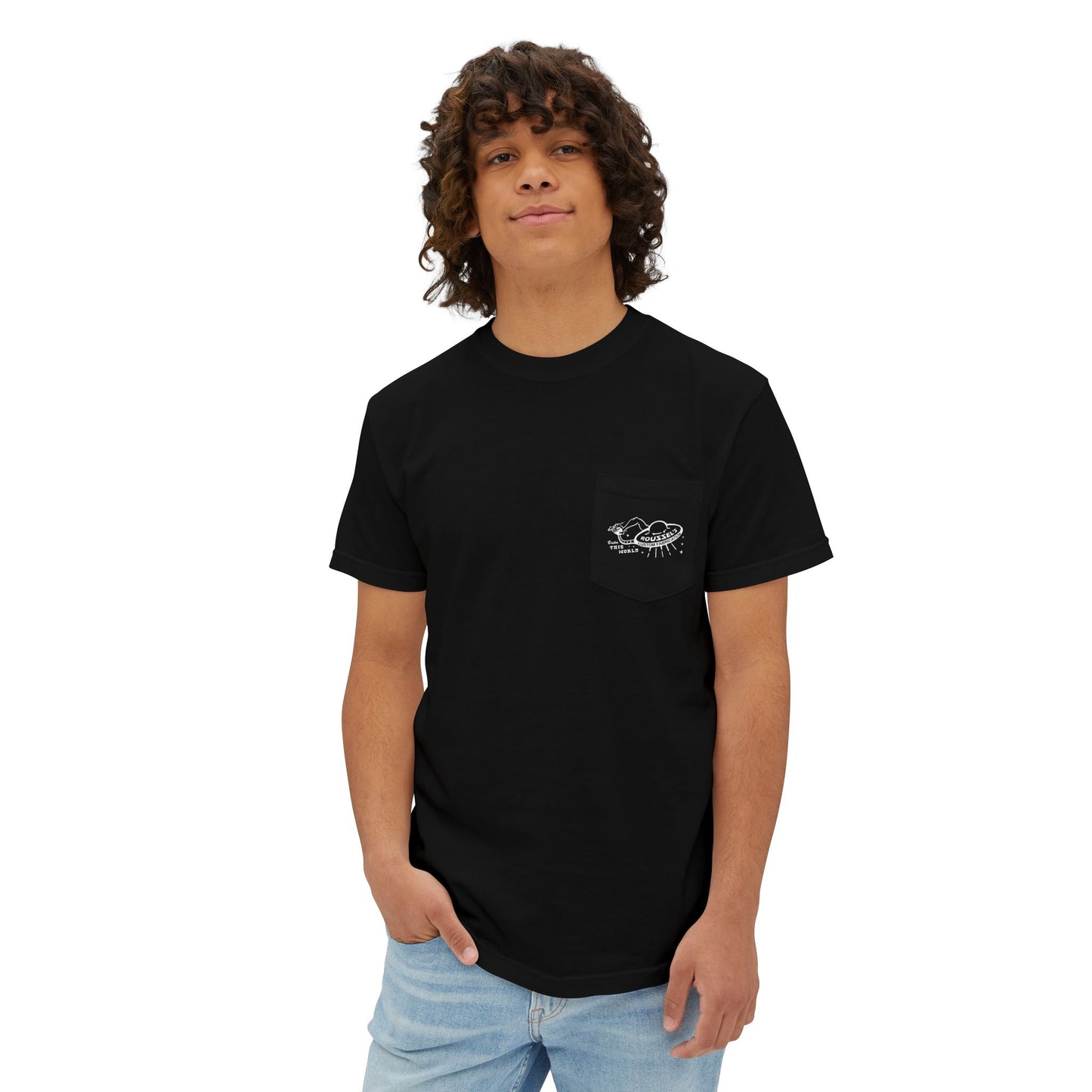 Lan Roussel Monster T-Shirt With Front Pocket 100% Cotton