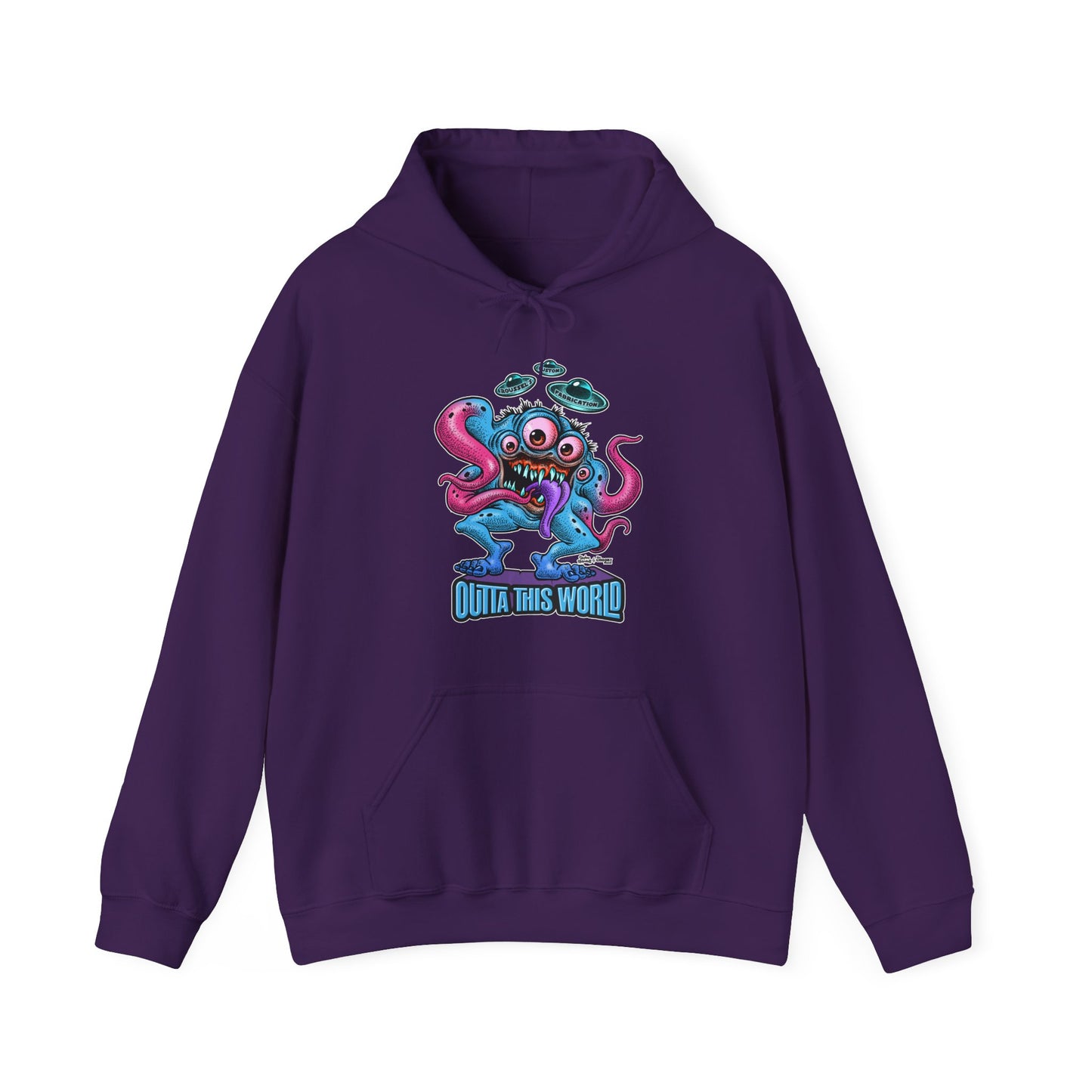 Monster Outta this World Design-Hooded Sweatshirt