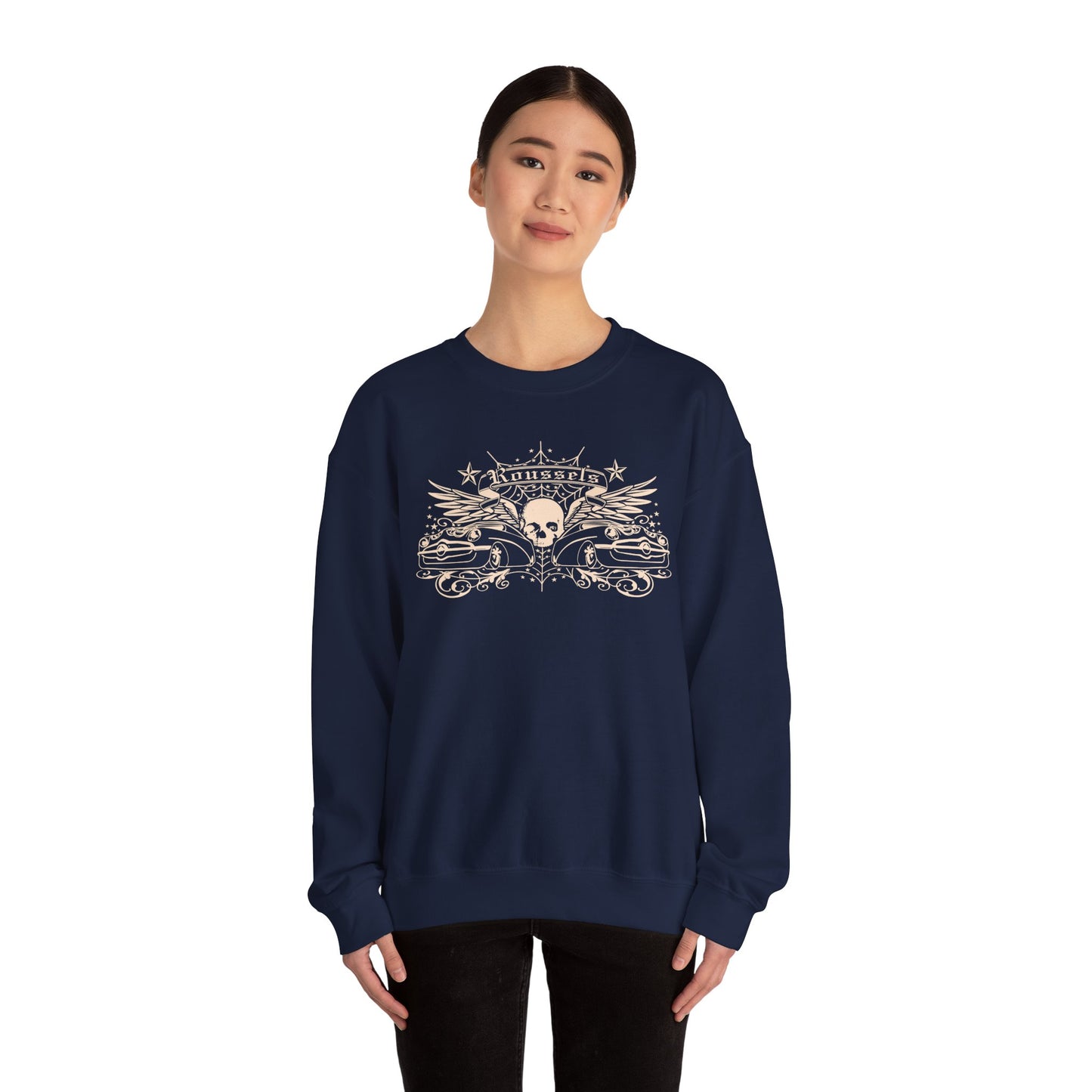 Vintage Roussel's Skull Unisex Sweatshirt: Ian's Original Logo