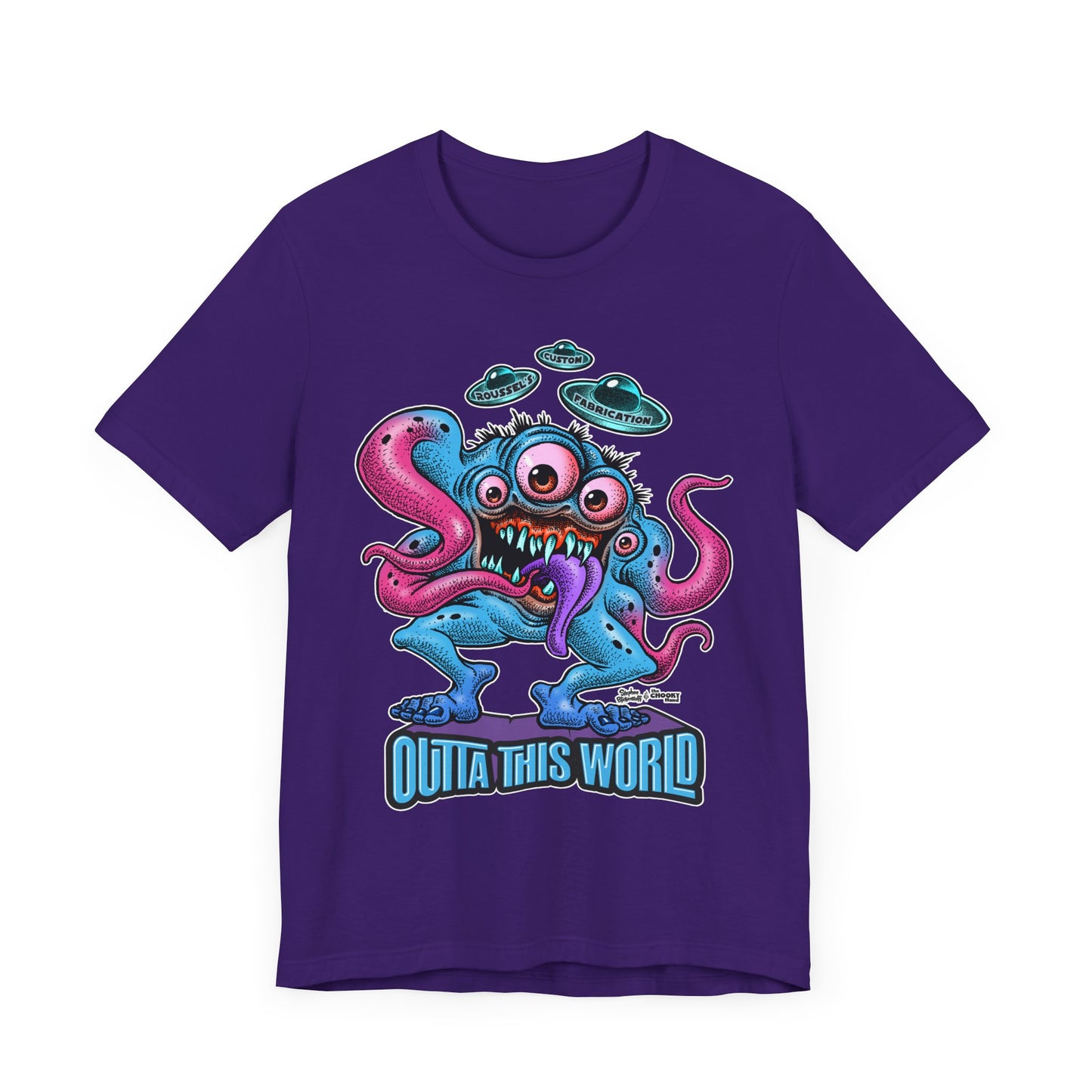 Monster Tee with Our Newest Monster Lan Roussel Bella Canvas Tee Modern Fitted T-Shirt