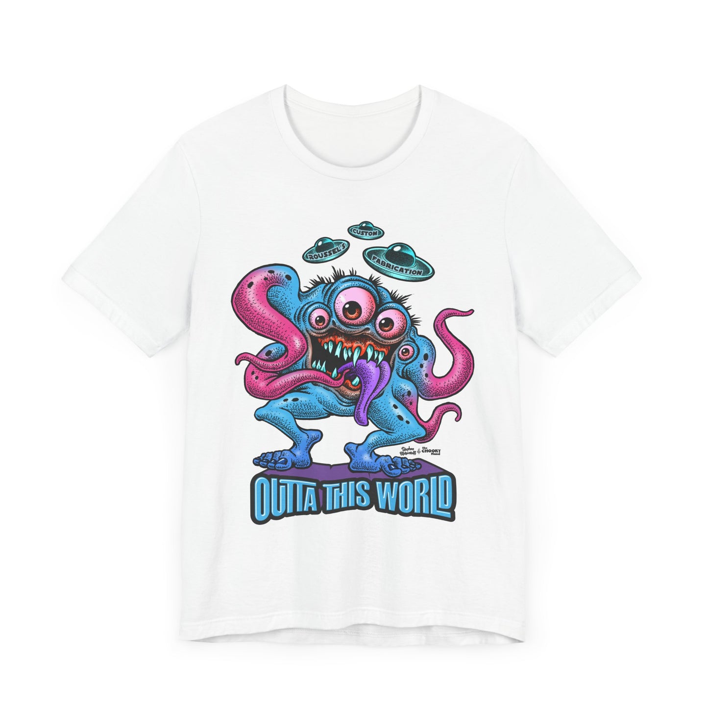 Monster Tee with Our Newest Monster Lan Roussel Bella Canvas Tee Modern Fitted T-Shirt