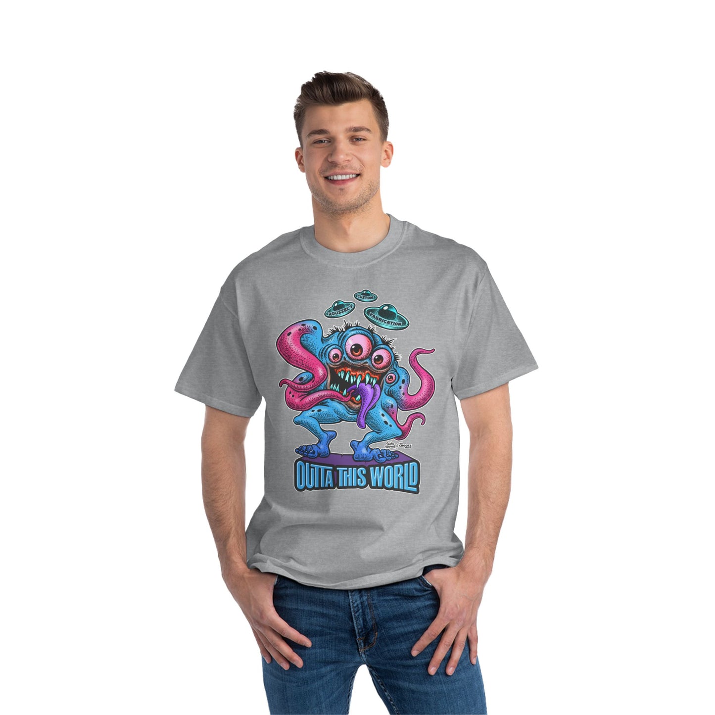 Outta This World Alien T-Shirt | Beefy-T® Short-Sleeve Tee