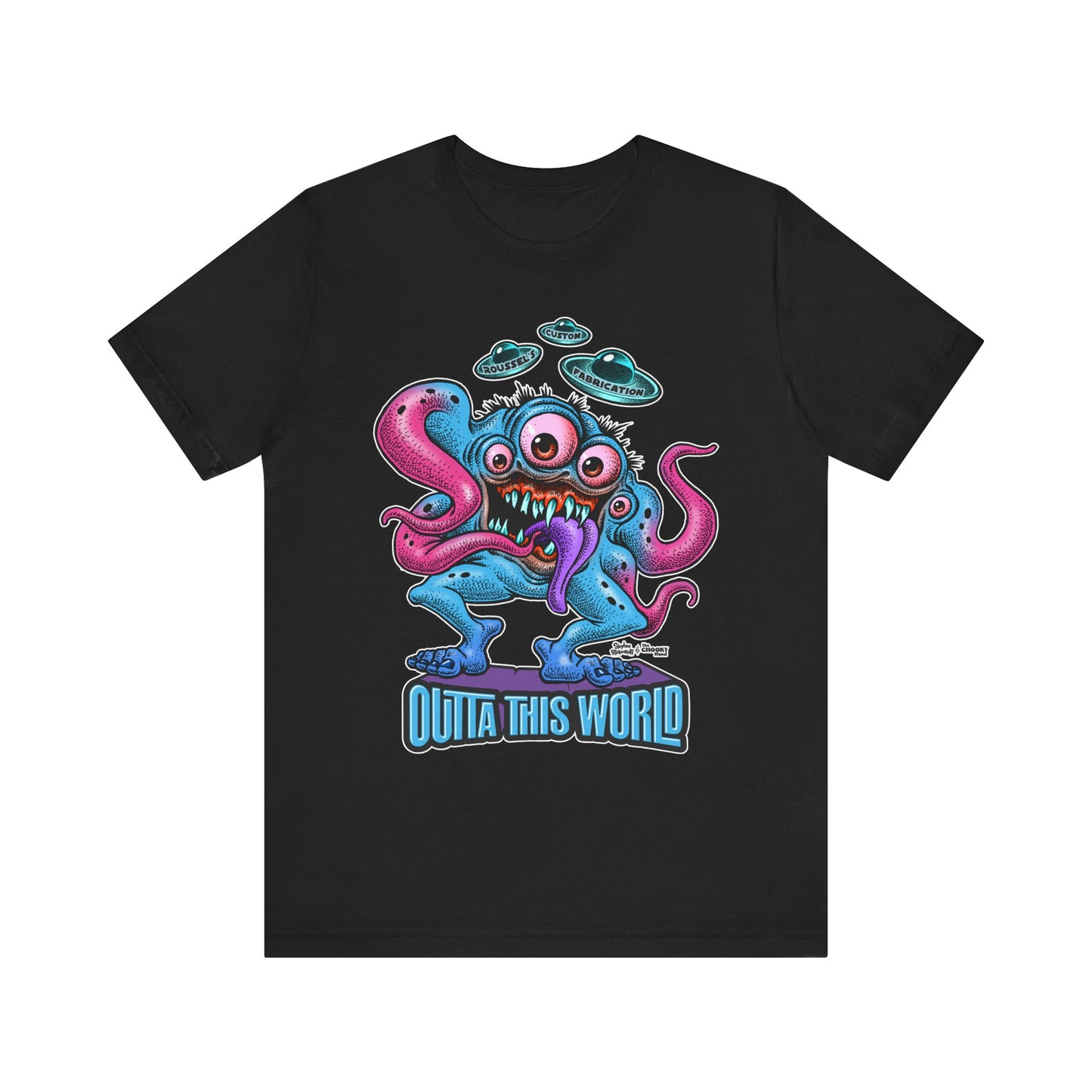Monster Tee with Our Newest Monster Lan Roussel Bella Canvas Tee Modern Fitted T-Shirt