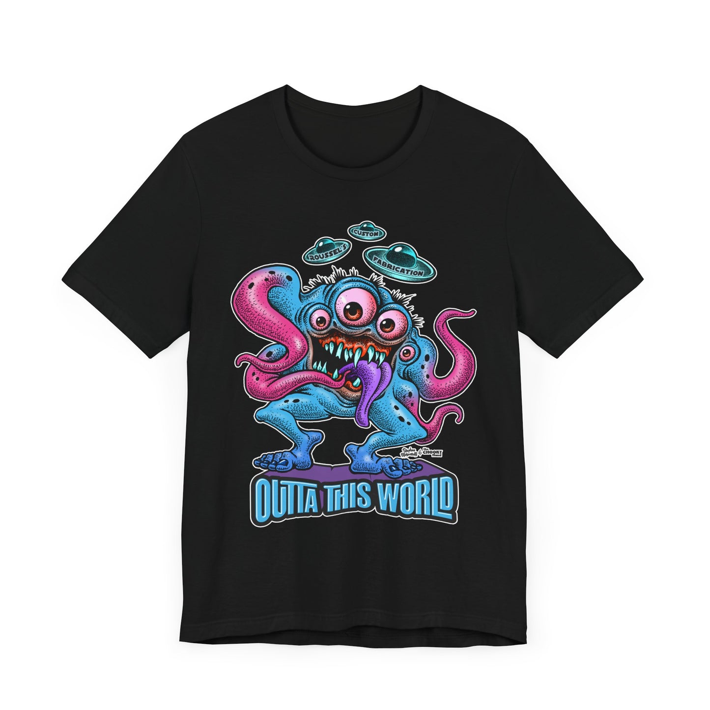 Monster Tee with Our Newest Monster Lan Roussel Bella Canvas Tee Modern Fitted T-Shirt