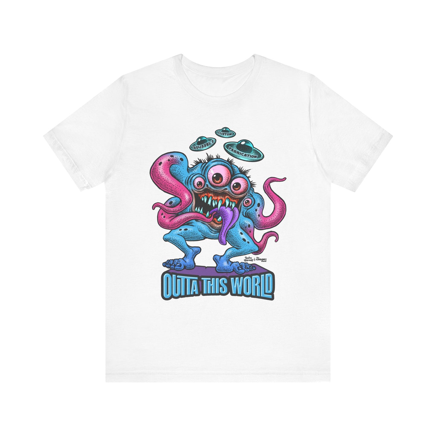 Monster Tee with Our Newest Monster Lan Roussel Bella Canvas Tee Modern Fitted T-Shirt