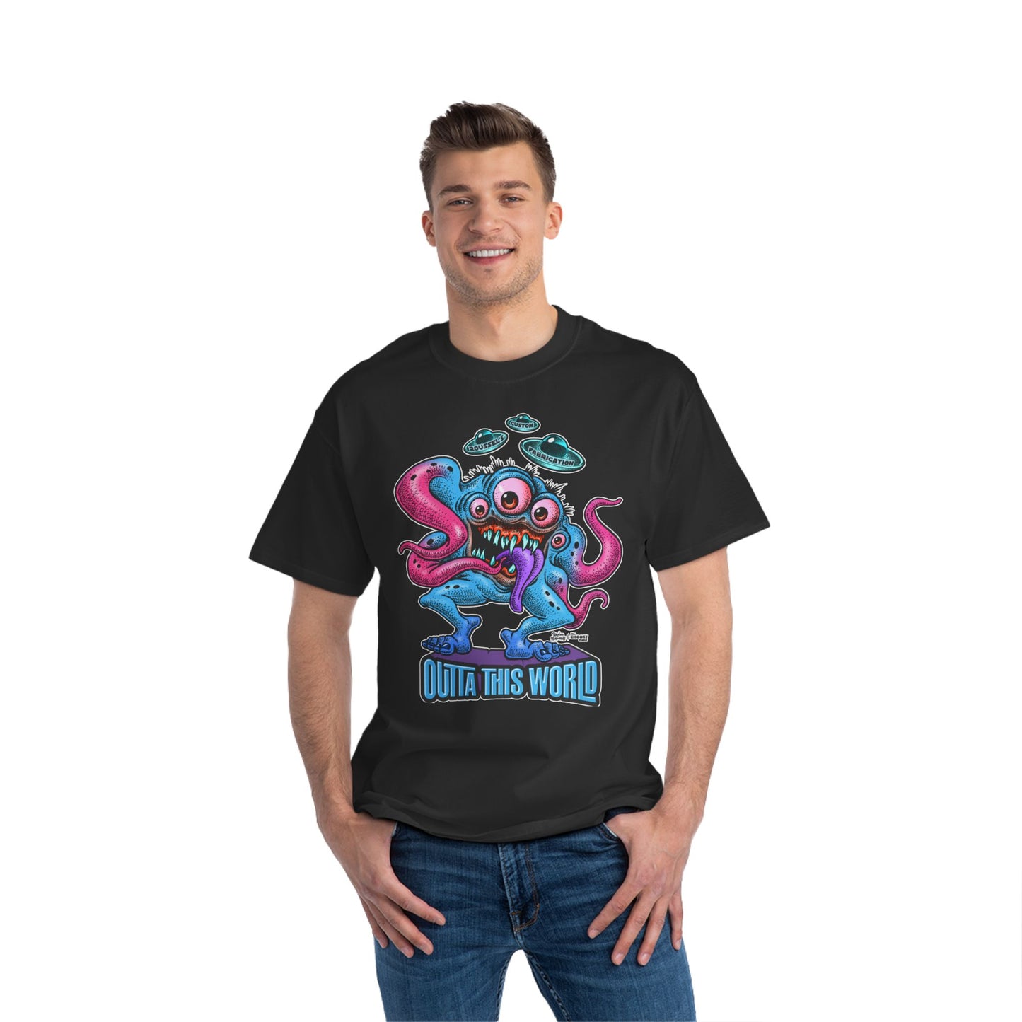 Outta This World Alien T-Shirt | Beefy-T® Short-Sleeve Tee