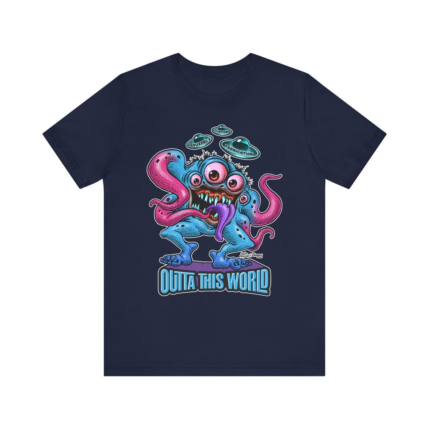 Monster Tee with Our Newest Monster Lan Roussel Bella Canvas Tee Modern Fitted T-Shirt