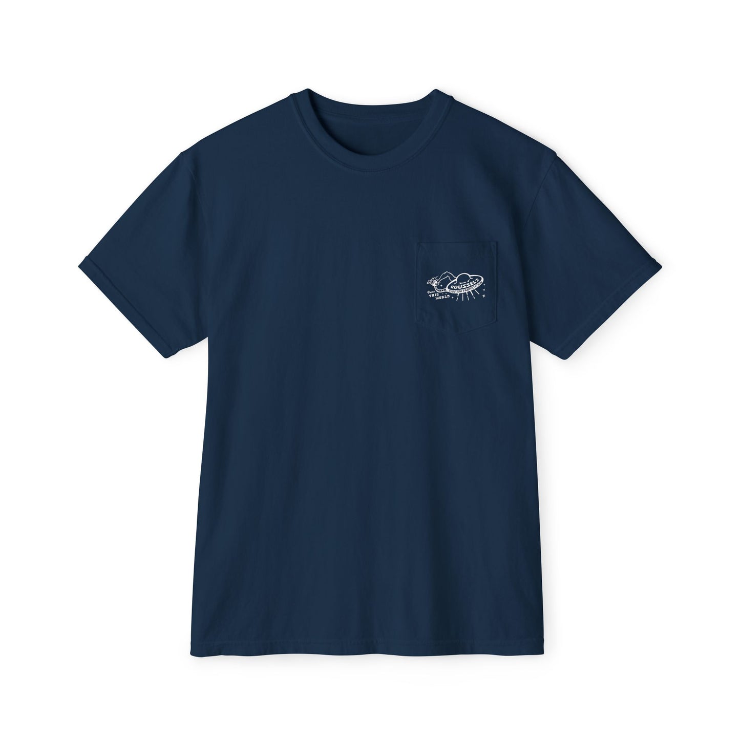 Lan Roussel Monster T-Shirt With Front Pocket 100% Cotton