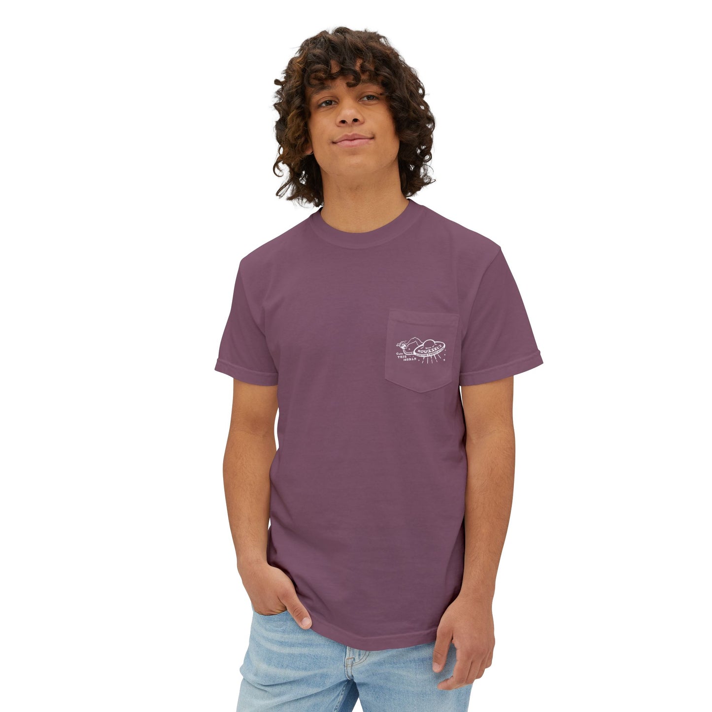 Lan Roussel Monster T-Shirt With Front Pocket 100% Cotton