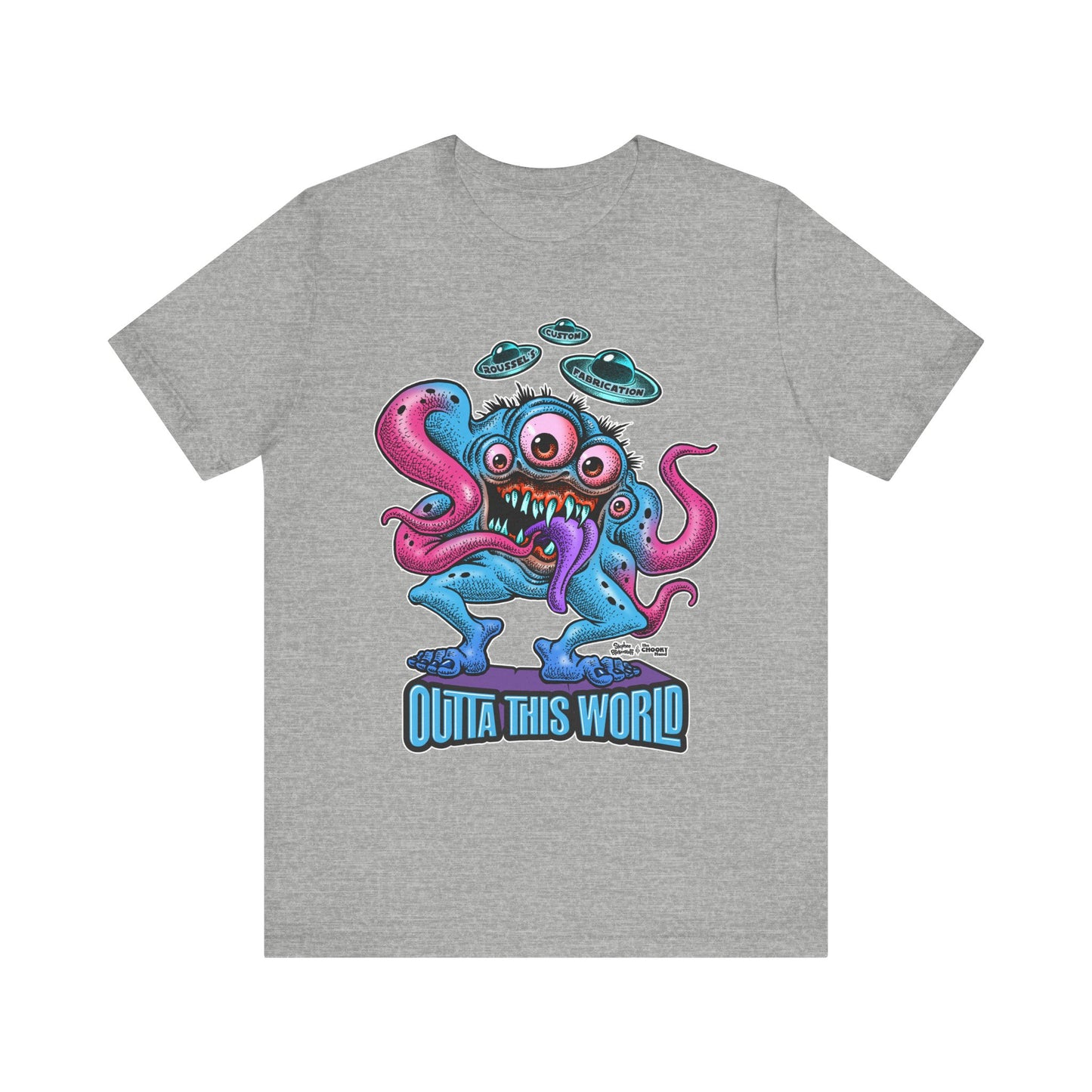 Monster Tee with Our Newest Monster Lan Roussel Bella Canvas Tee Modern Fitted T-Shirt