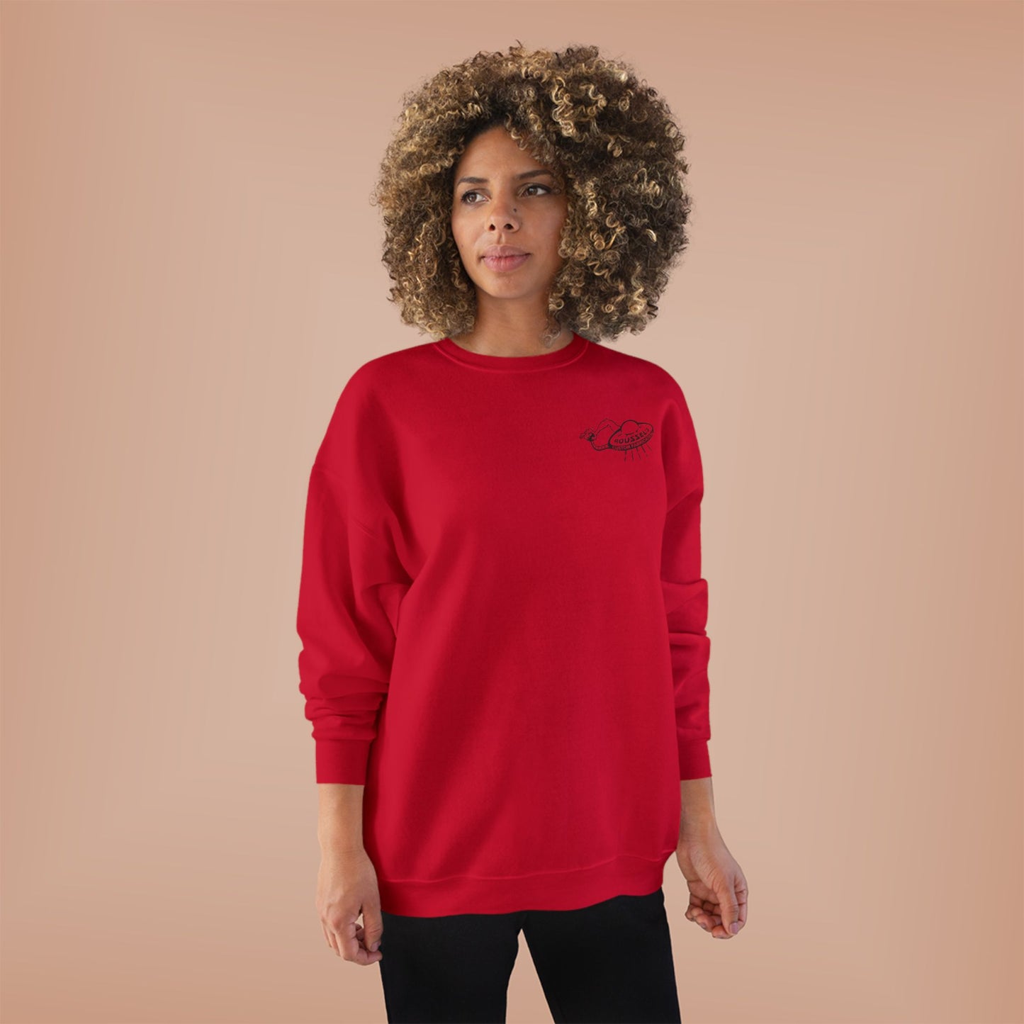 Roussel's Outta This World UFO Crewneck Sweatshirt — Retro Roomy Women's Fit
