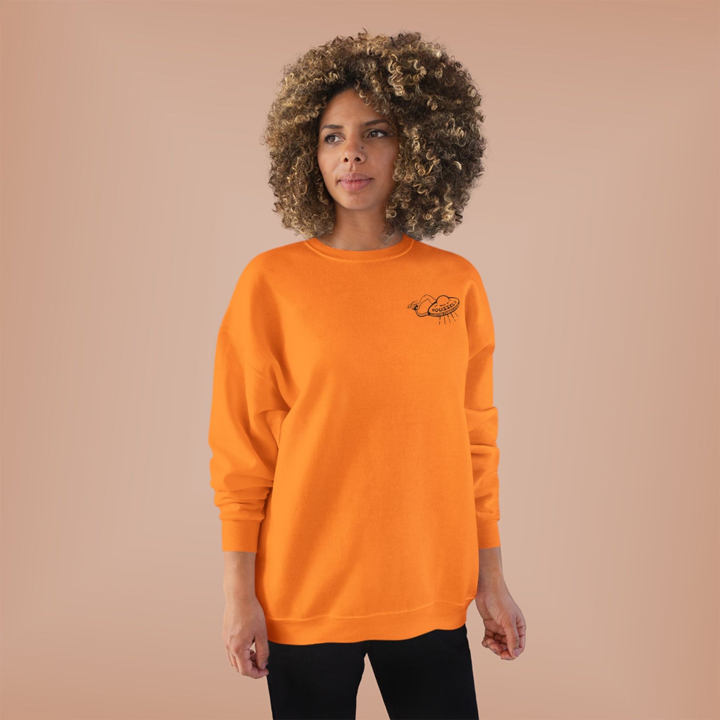 Roussel's Outta This World UFO Crewneck Sweatshirt — Retro Roomy Women's Fit