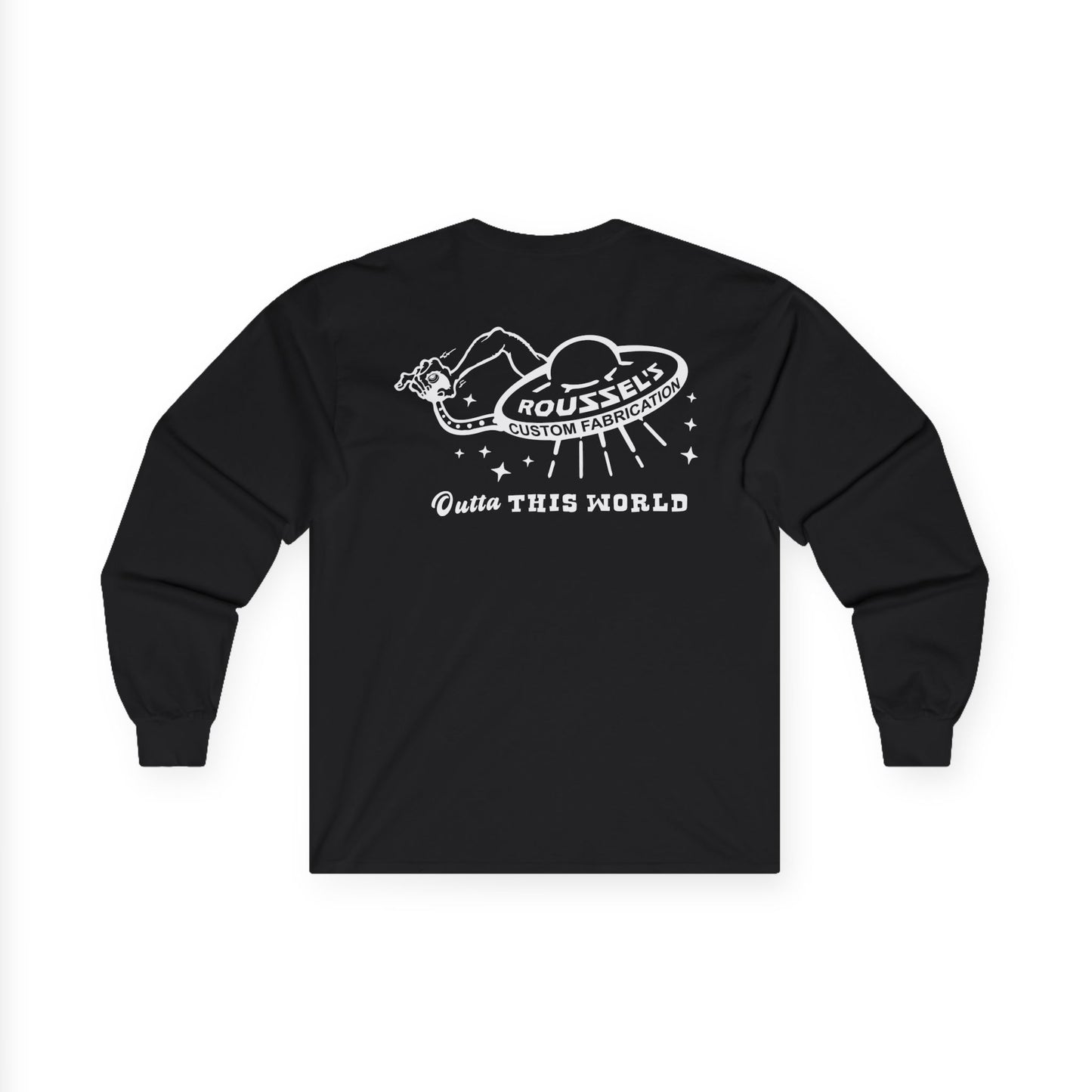 Hotrod UFO Long Sleeve Tee — Outta This World Shop Work Shirt