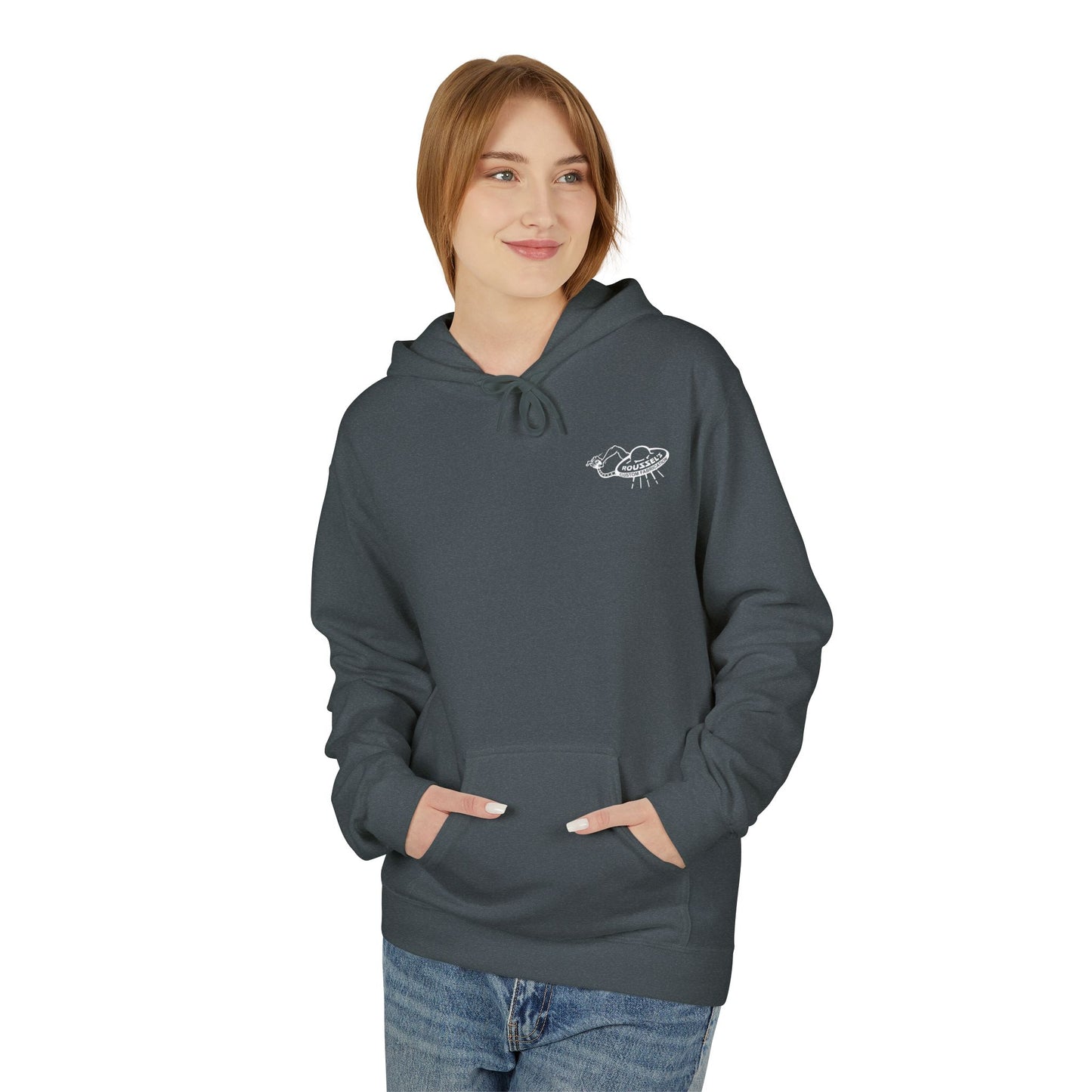 Fleece Hoodie - Lan Roussel Monster Design for Cozy Winter Days