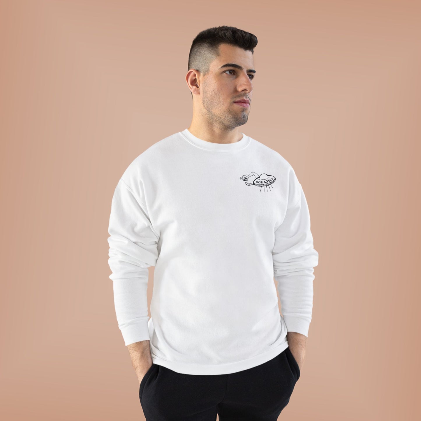 Roussel's Outta This World UFO Crewneck Sweatshirt — Retro Roomy Women's Fit
