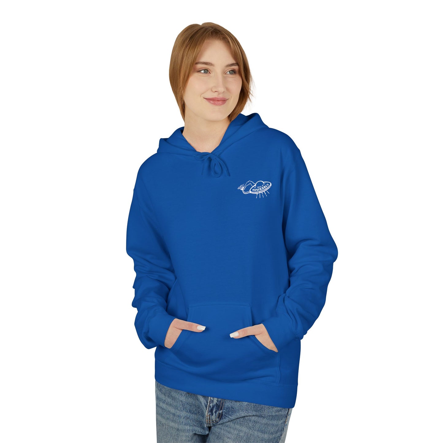Fleece Hoodie - Lan Roussel Monster Design for Cozy Winter Days