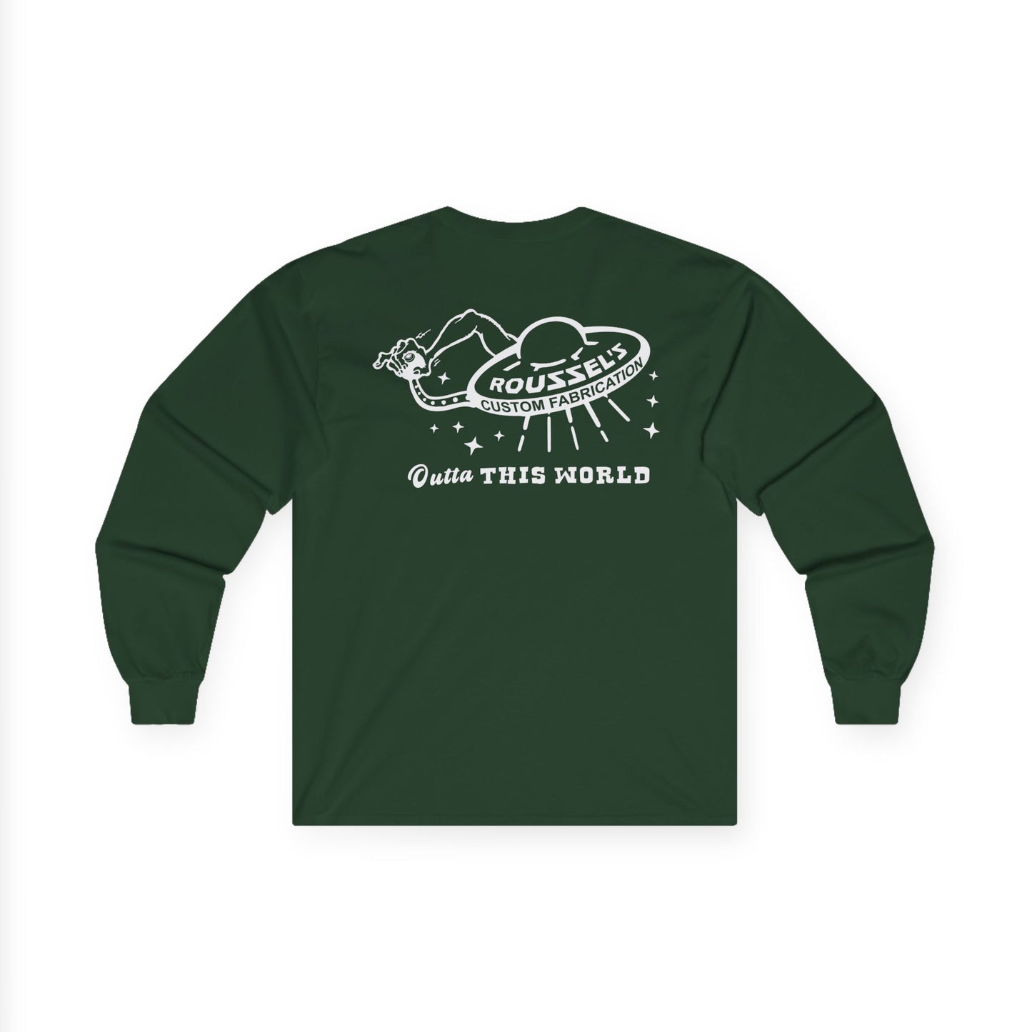 Hotrod UFO Long Sleeve Tee — Outta This World Shop Work Shirt