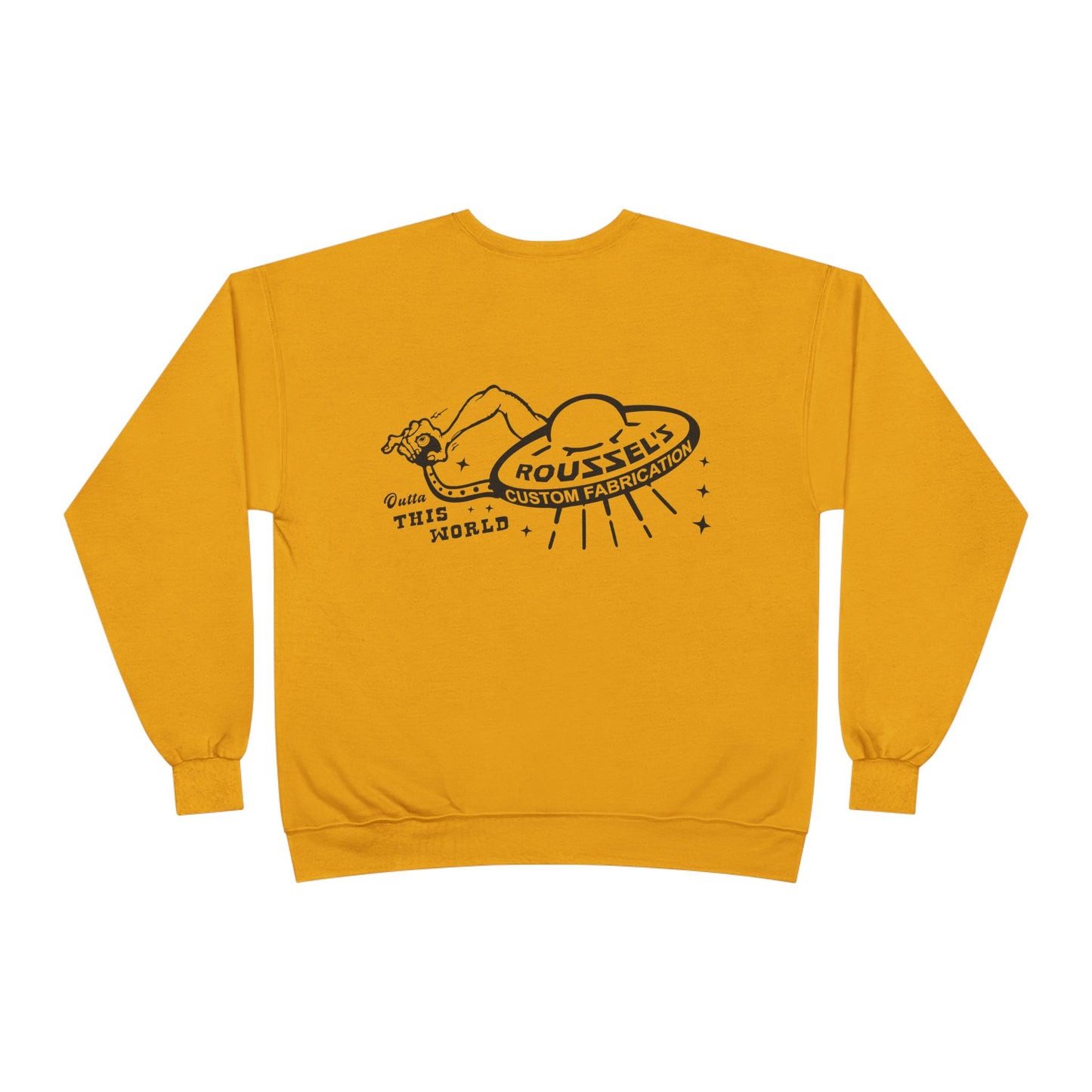 Roussel's Outta This World UFO Crewneck Sweatshirt — Retro Roomy Women's Fit