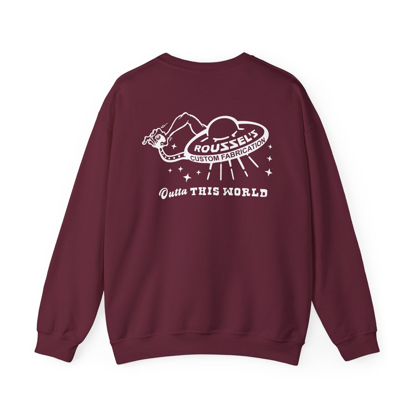 "Outta This World" UFO Logo Sweatshirt Crew Neck
