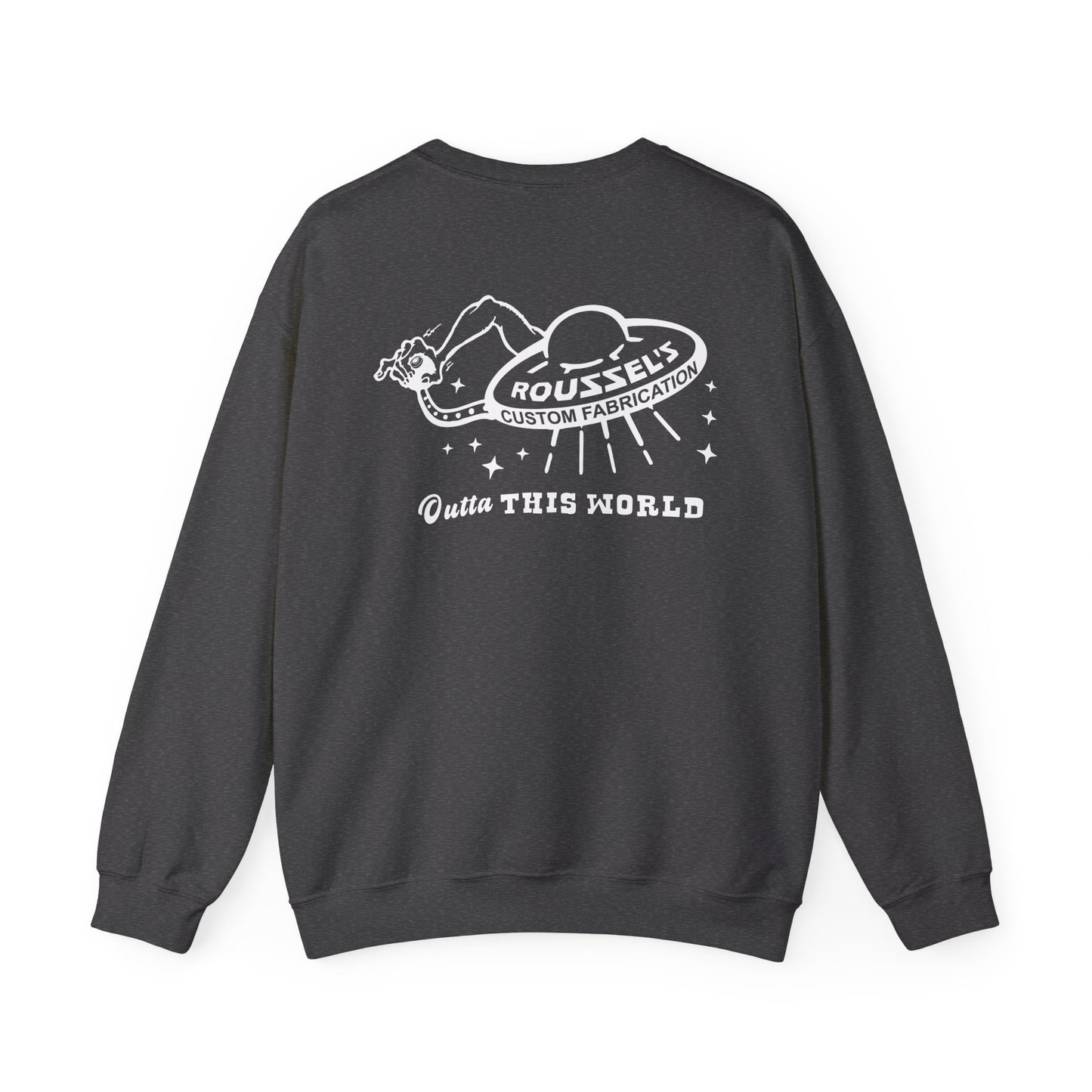 "Outta This World" UFO Logo Sweatshirt Crew Neck