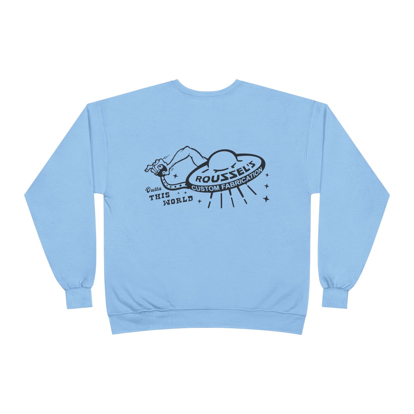 Roussel's Outta This World UFO Crewneck Sweatshirt — Retro Roomy Women's Fit