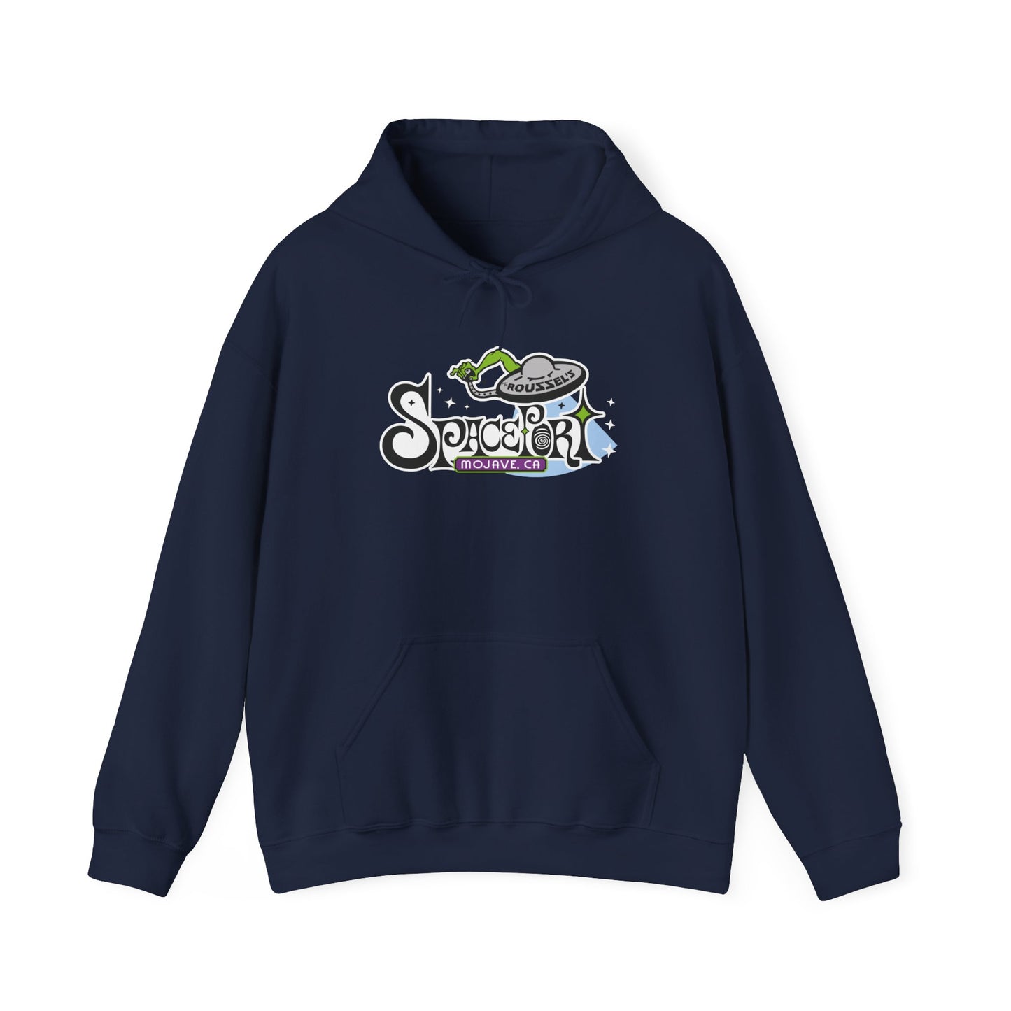 Spaceport Hoodie - Outta This World Warm Cozy Winter Unisex Sweatshirt