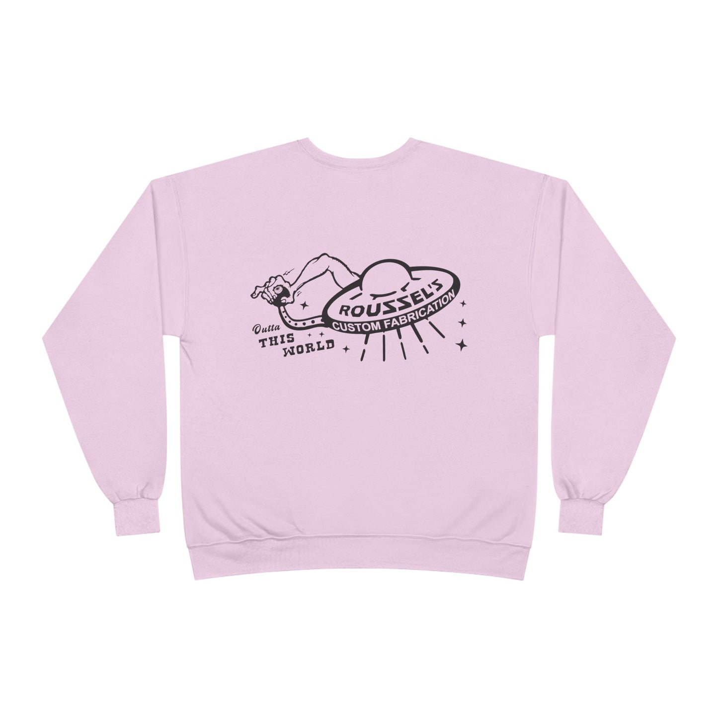 Roussel's Outta This World UFO Crewneck Sweatshirt — Retro Roomy Women's Fit
