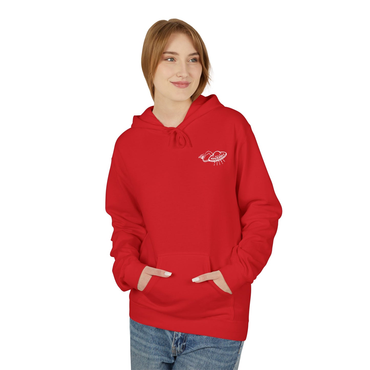 Fleece Hoodie - Lan Roussel Monster Design for Cozy Winter Days