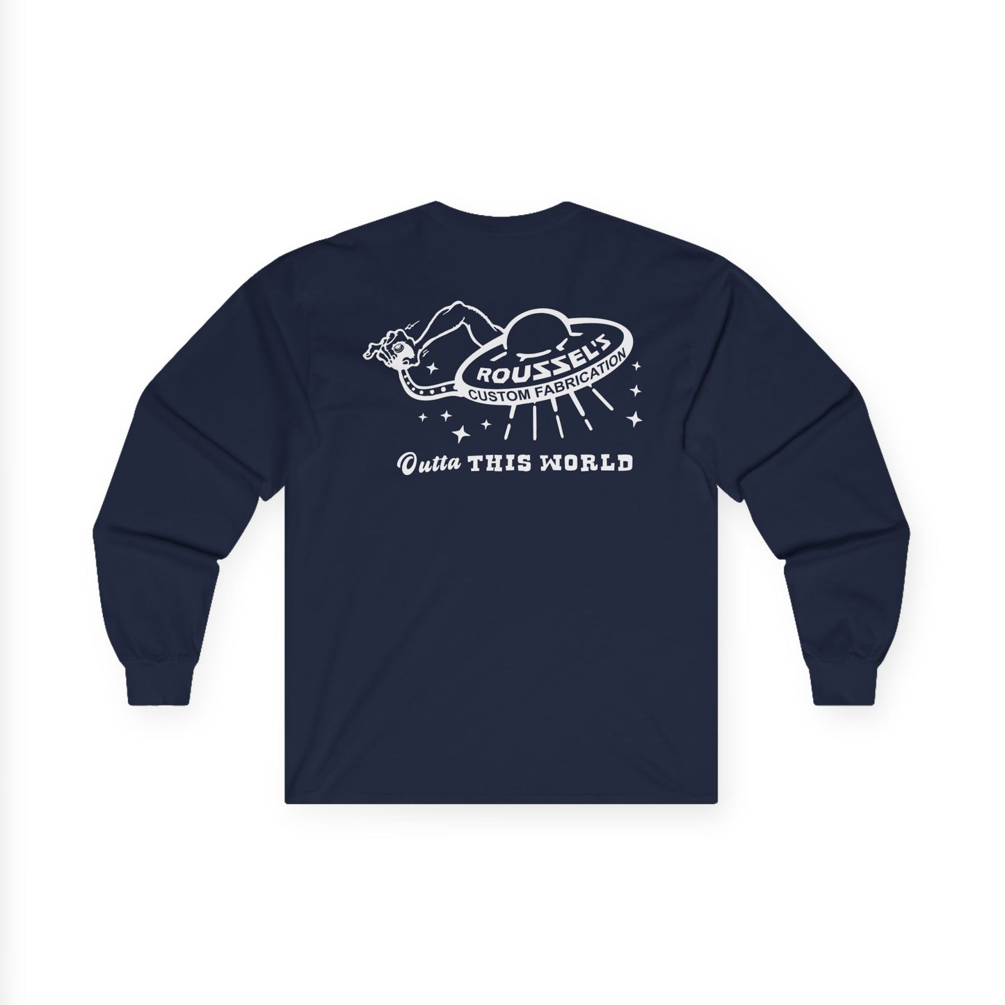 Hotrod UFO Long Sleeve Tee — Outta This World Shop Work Shirt