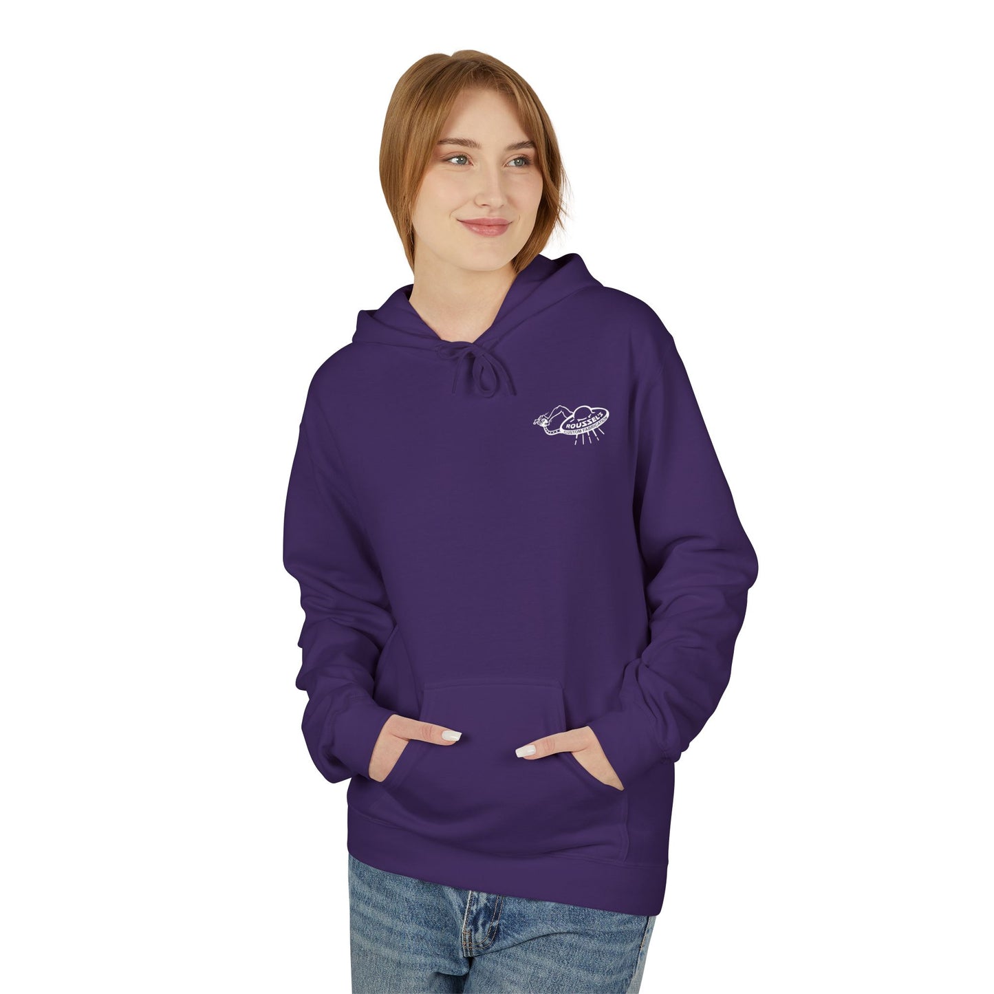 Fleece Hoodie - Lan Roussel Monster Design for Cozy Winter Days