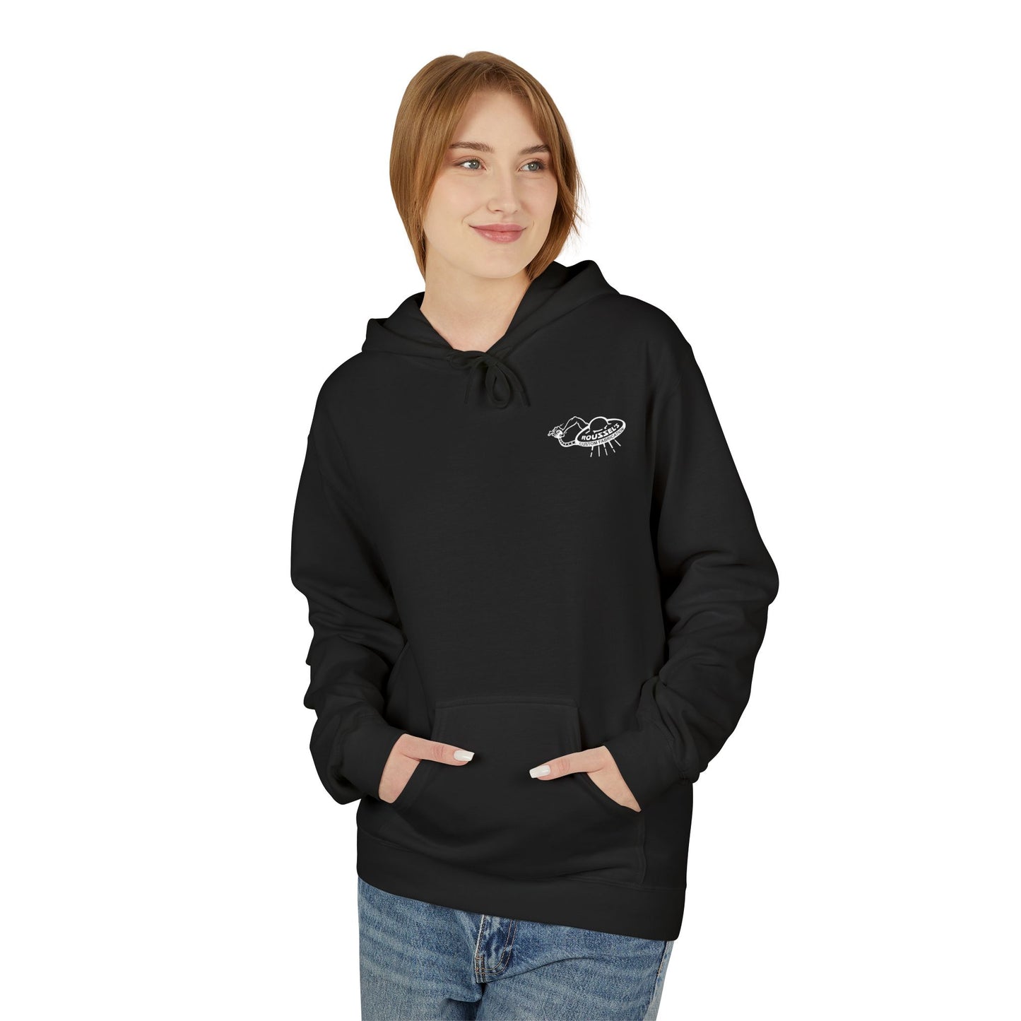 Fleece Hoodie - Lan Roussel Monster Design for Cozy Winter Days