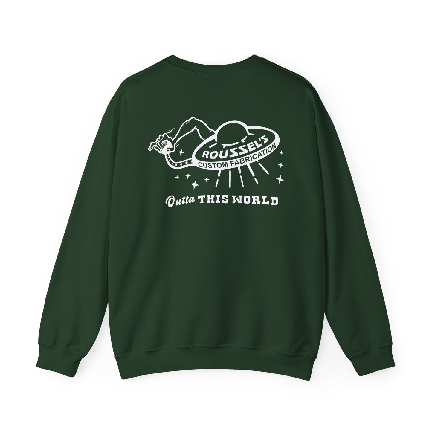 "Outta This World" UFO Logo Sweatshirt Crew Neck