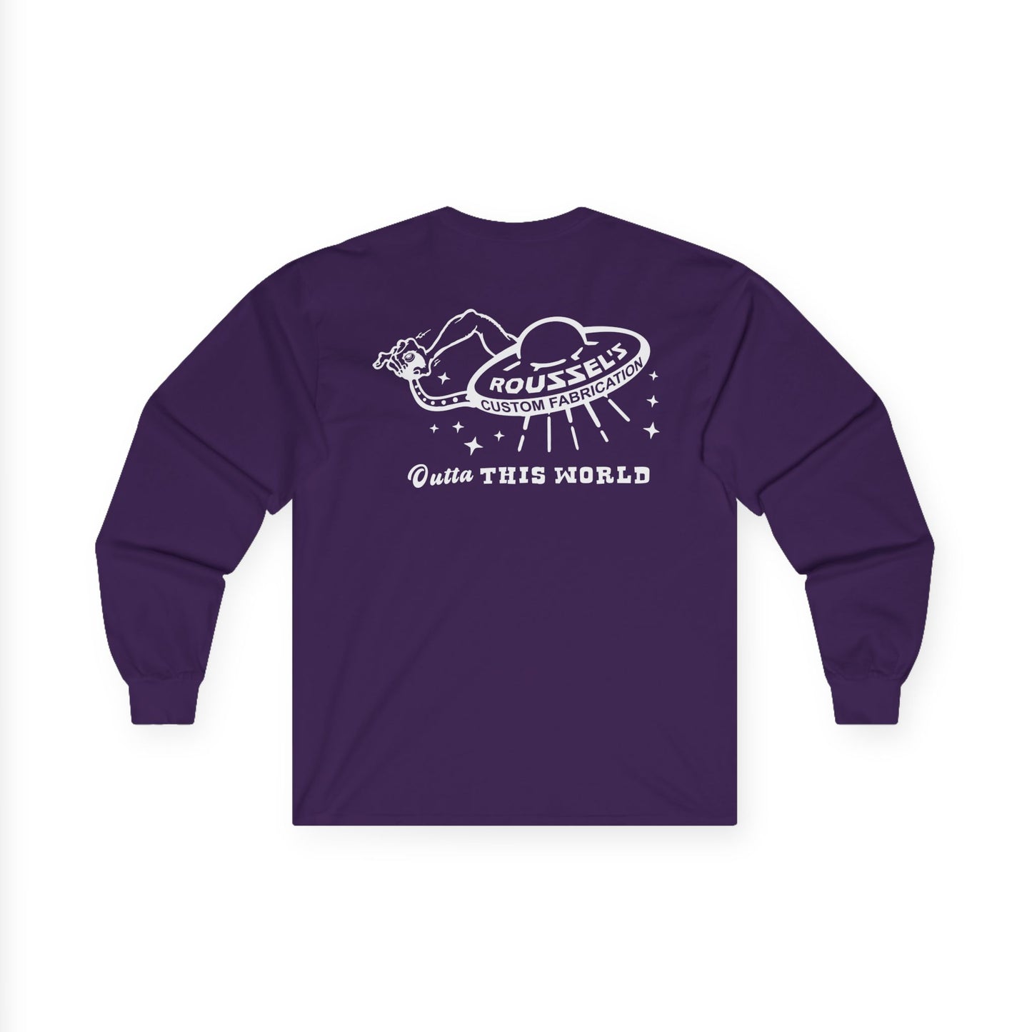 Hotrod UFO Long Sleeve Tee — Outta This World Shop Work Shirt