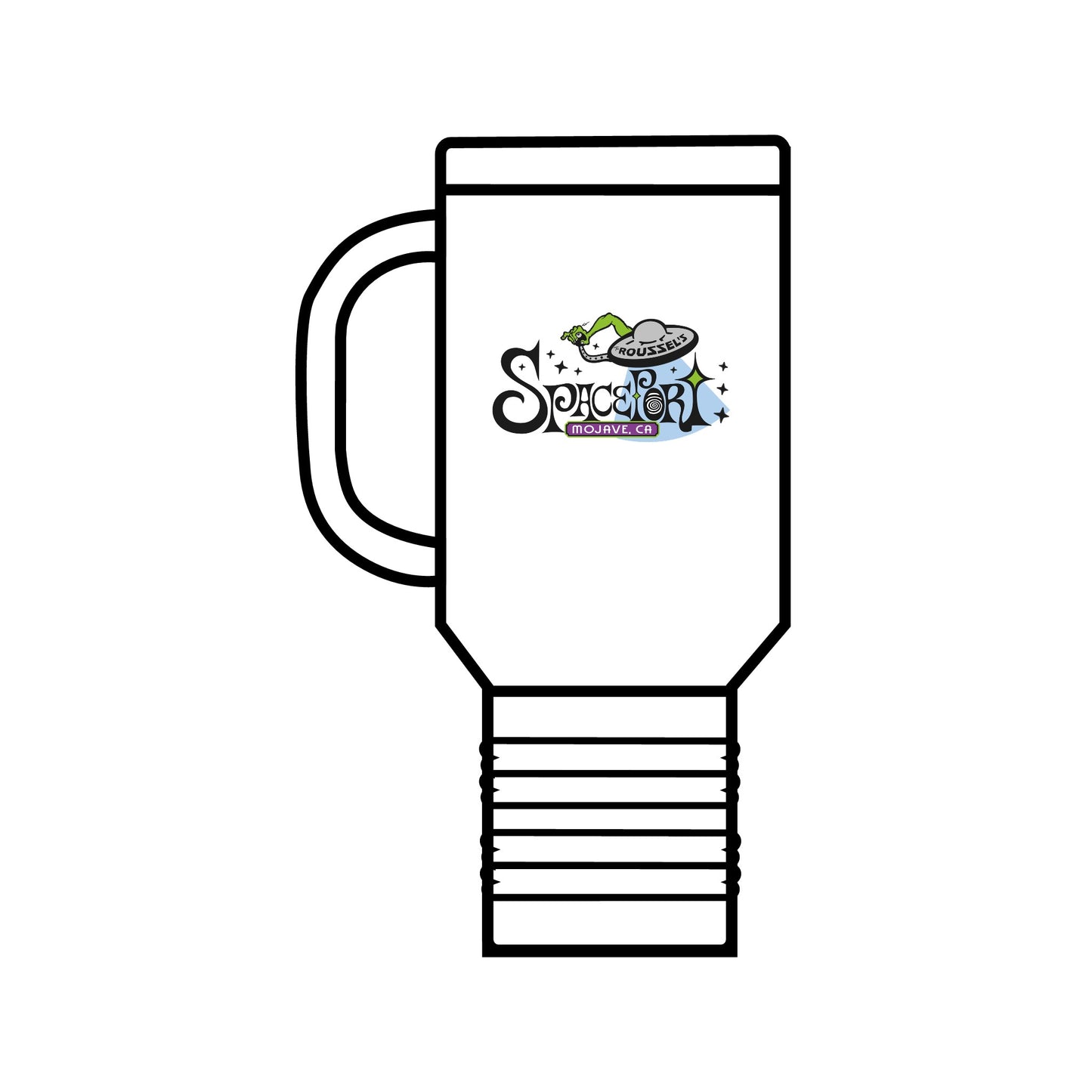 Travel Mug - Outta this World Space Port Custom Design