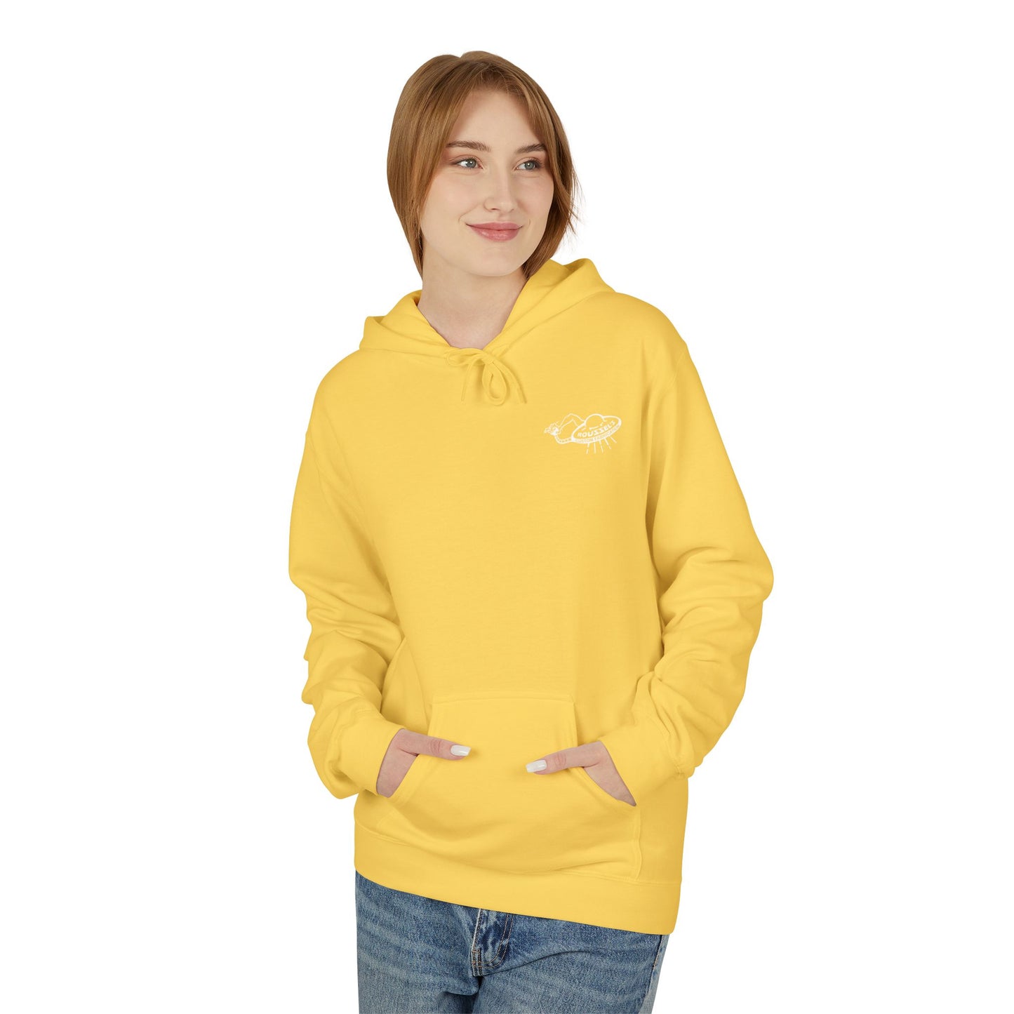 Fleece Hoodie - Lan Roussel Monster Design for Cozy Winter Days