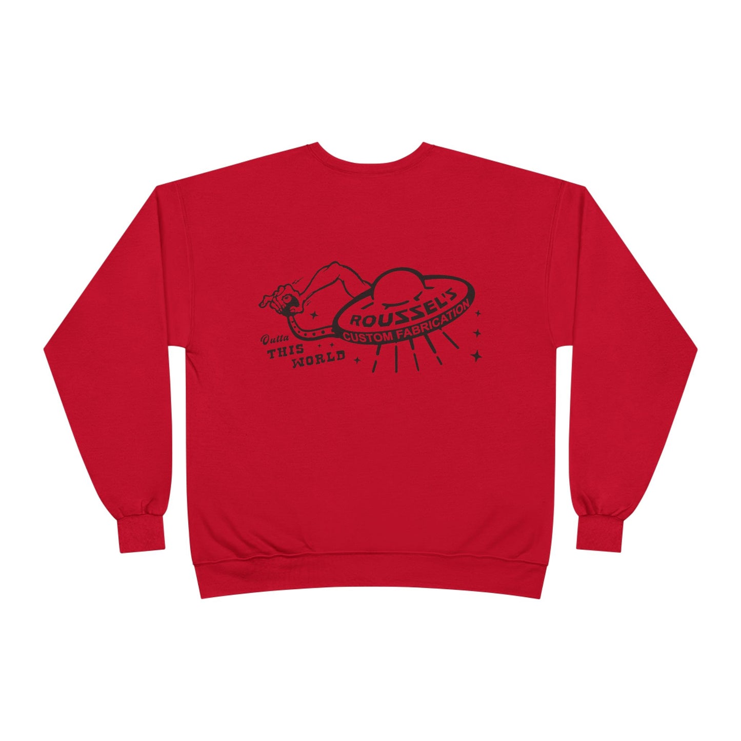 Roussel's Outta This World UFO Crewneck Sweatshirt — Retro Roomy Women's Fit