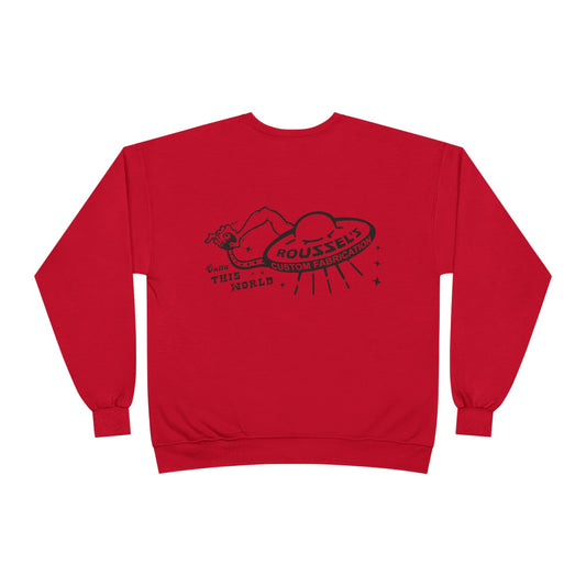Roussel's Outta This World UFO Crewneck Sweatshirt — Retro Roomy Women's Fit