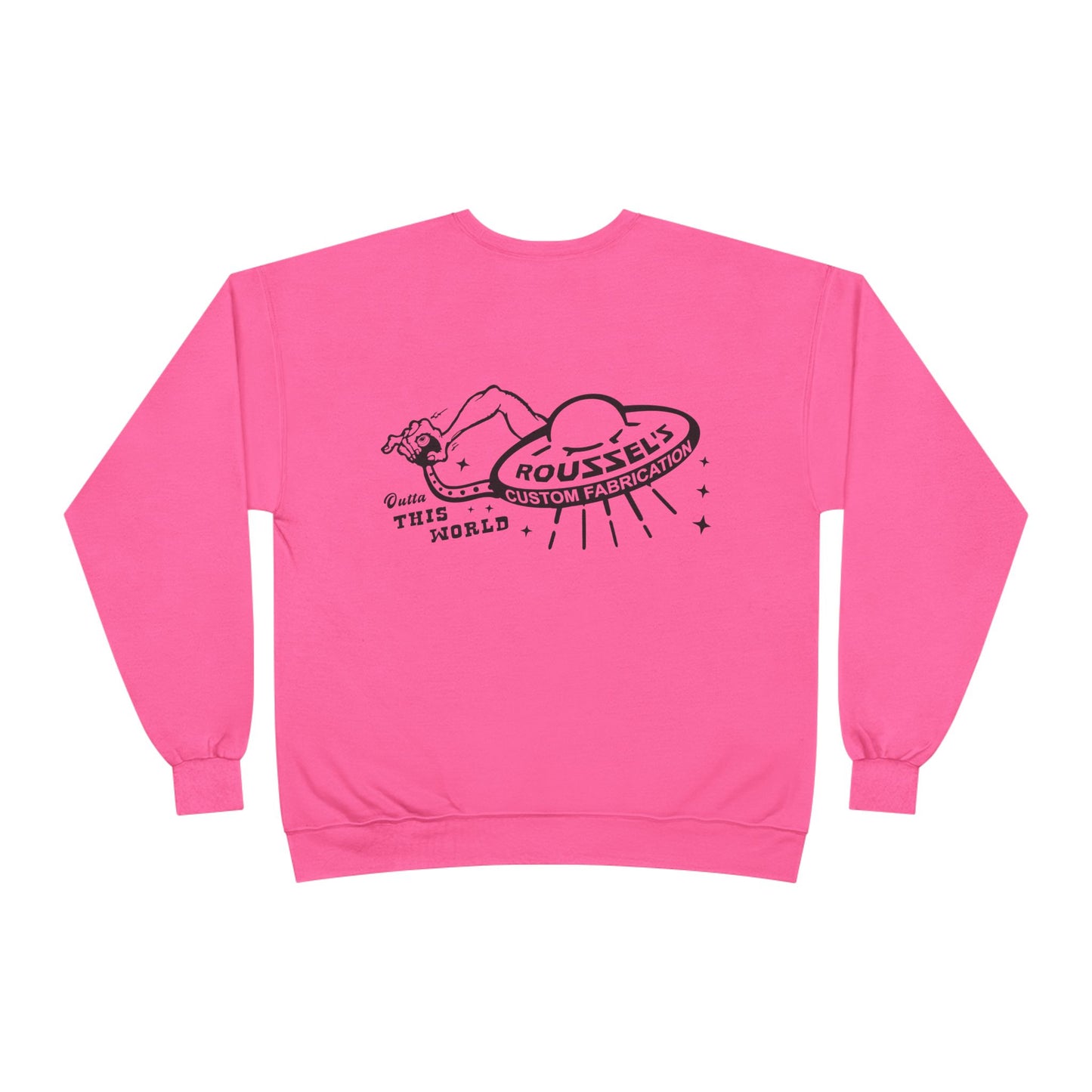 Roussel's Outta This World UFO Crewneck Sweatshirt — Retro Roomy Women's Fit