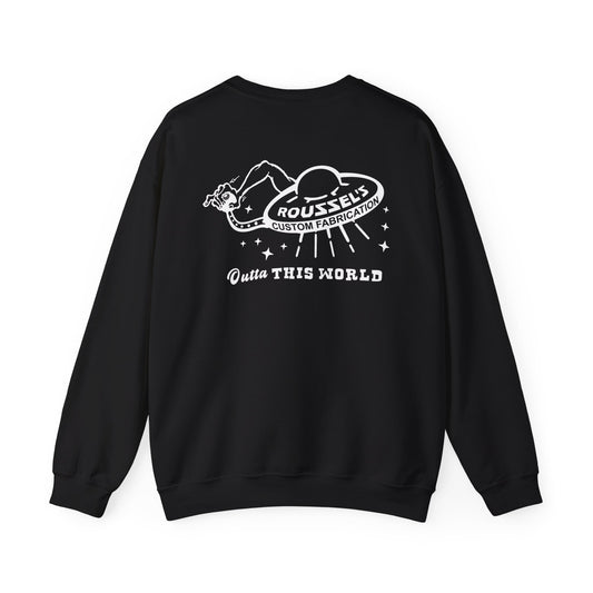 "Outta This World" UFO Logo Sweatshirt Crew Neck