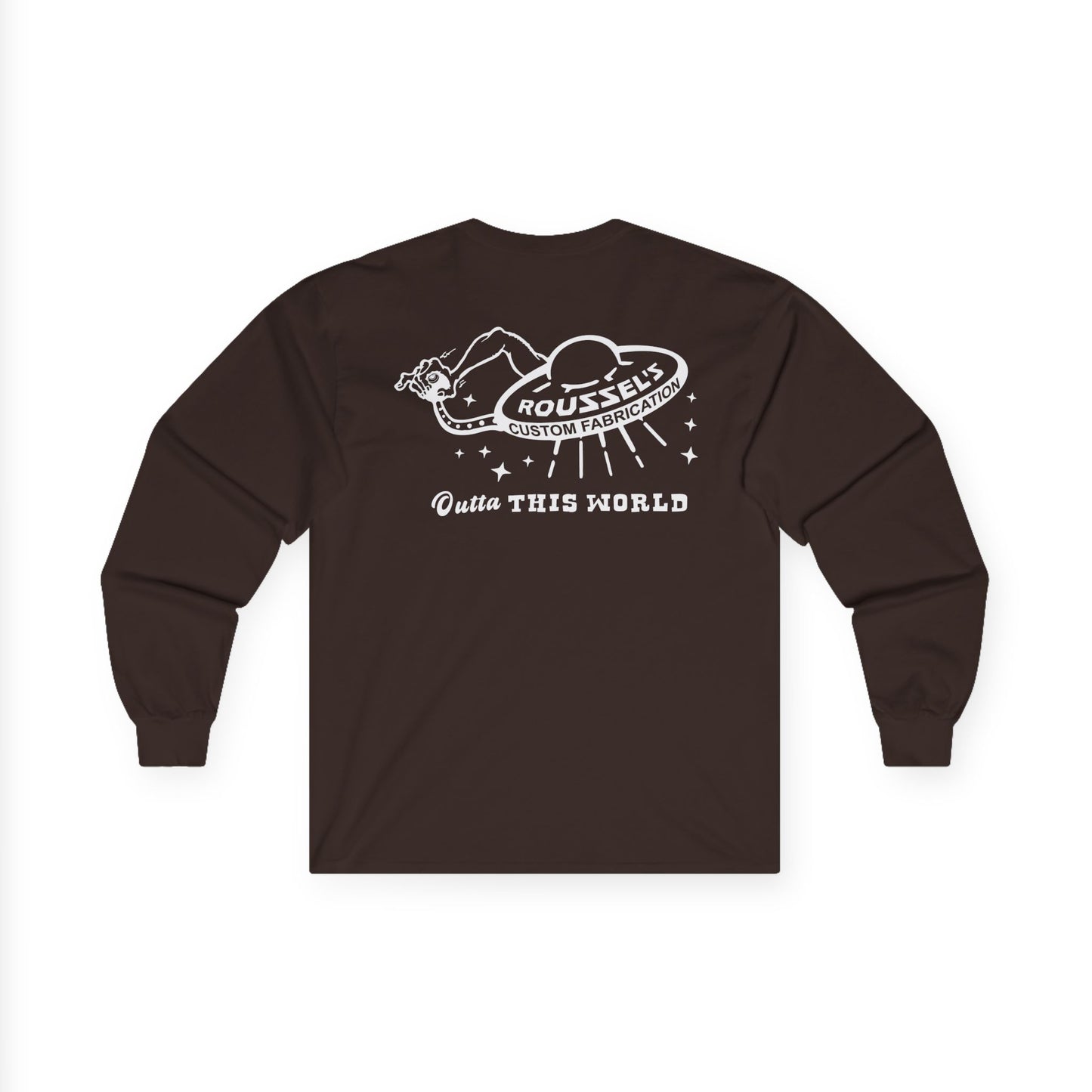 Hotrod UFO Long Sleeve Tee — Outta This World Shop Work Shirt