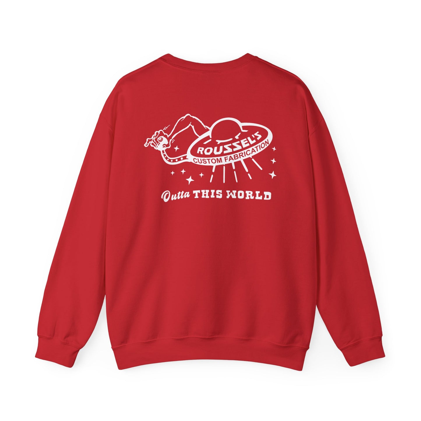 "Outta This World" UFO Logo Sweatshirt Crew Neck