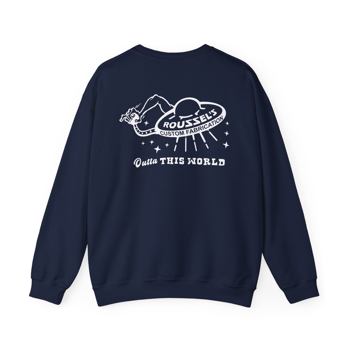 "Outta This World" UFO Logo Sweatshirt Crew Neck