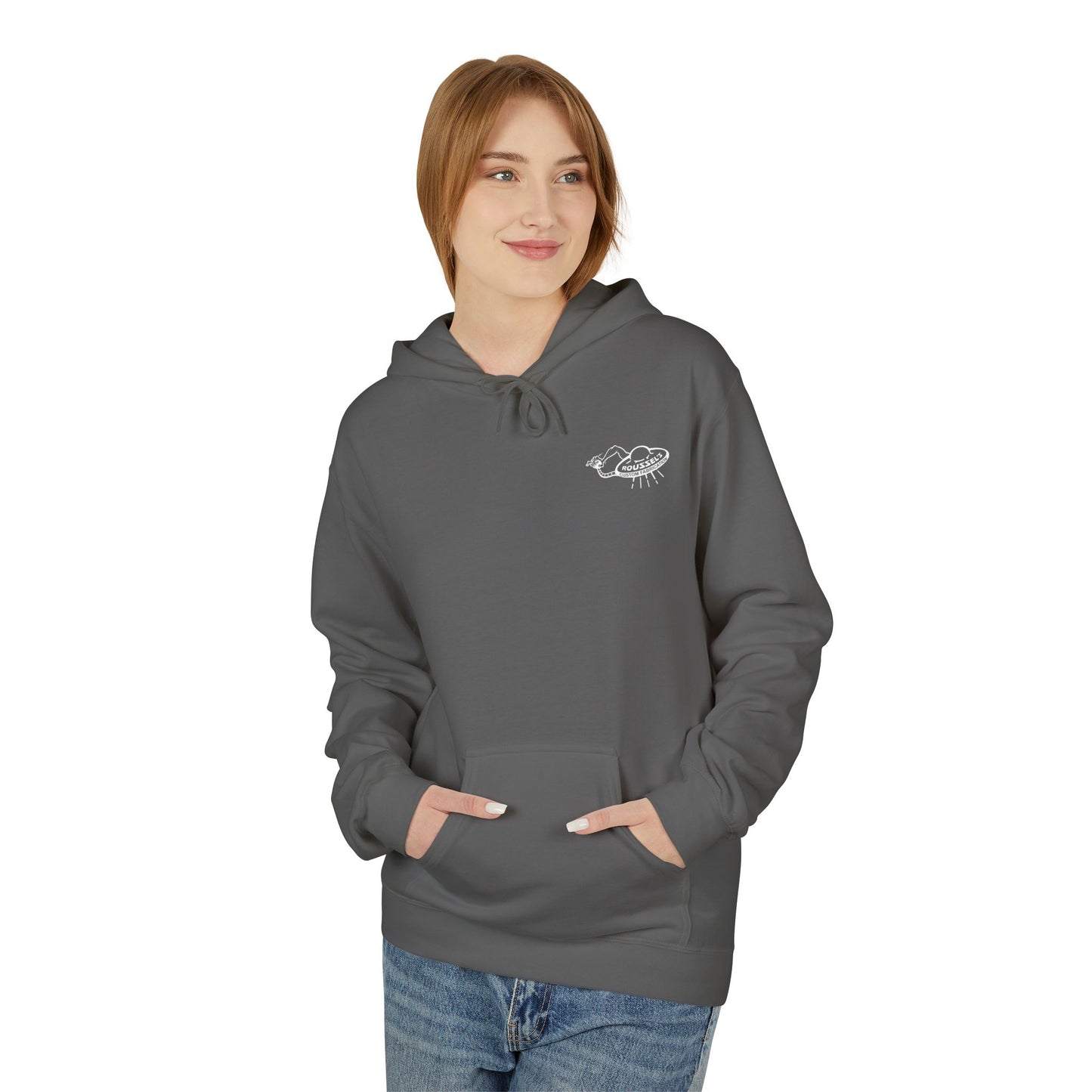 Fleece Hoodie - Lan Roussel Monster Design for Cozy Winter Days