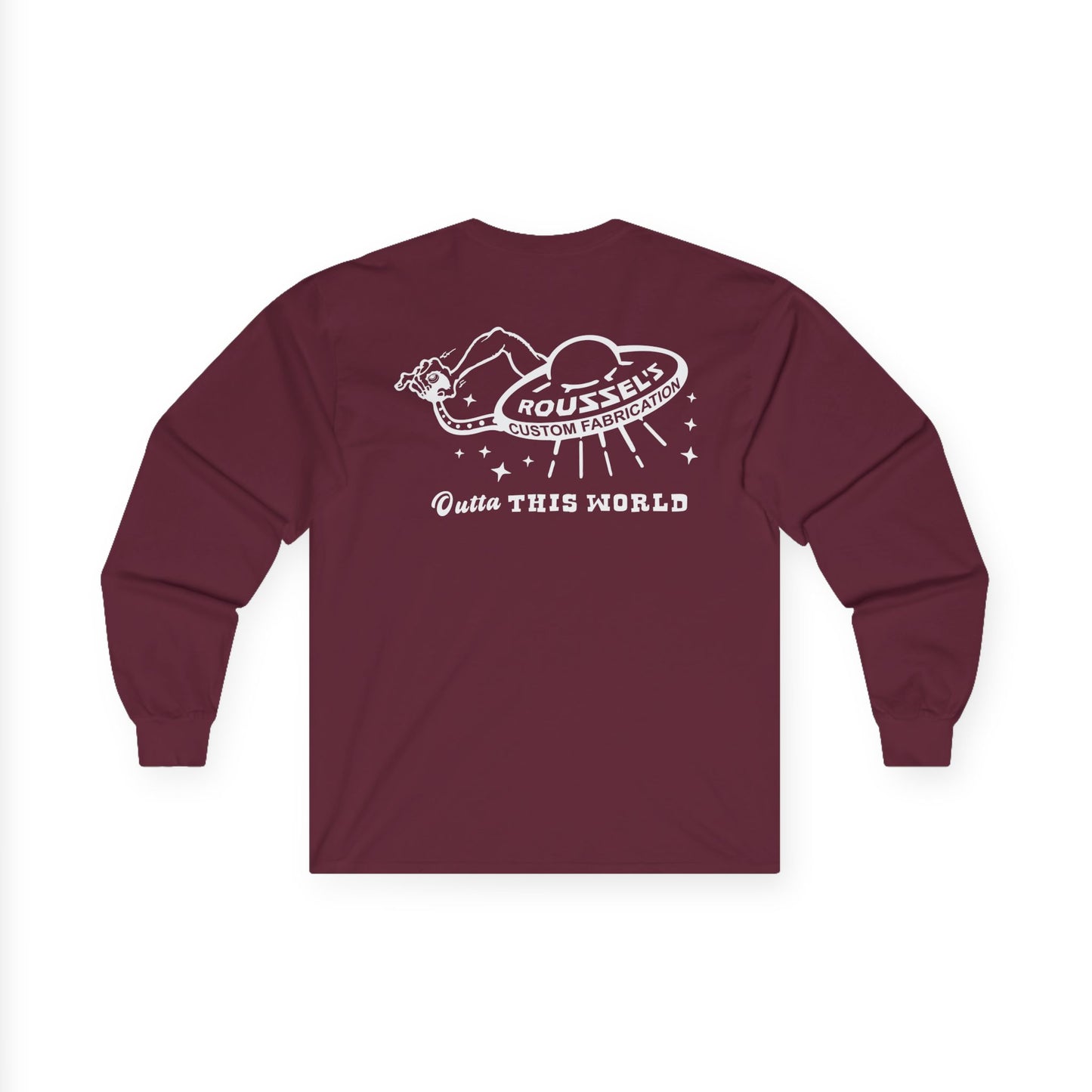 Hotrod UFO Long Sleeve Tee — Outta This World Shop Work Shirt