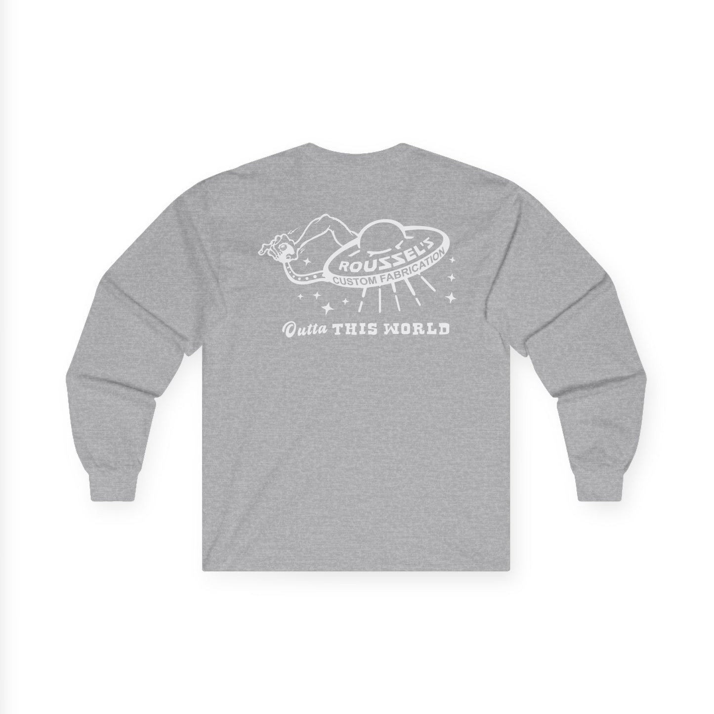 Hotrod UFO Long Sleeve Tee — Outta This World Shop Work Shirt